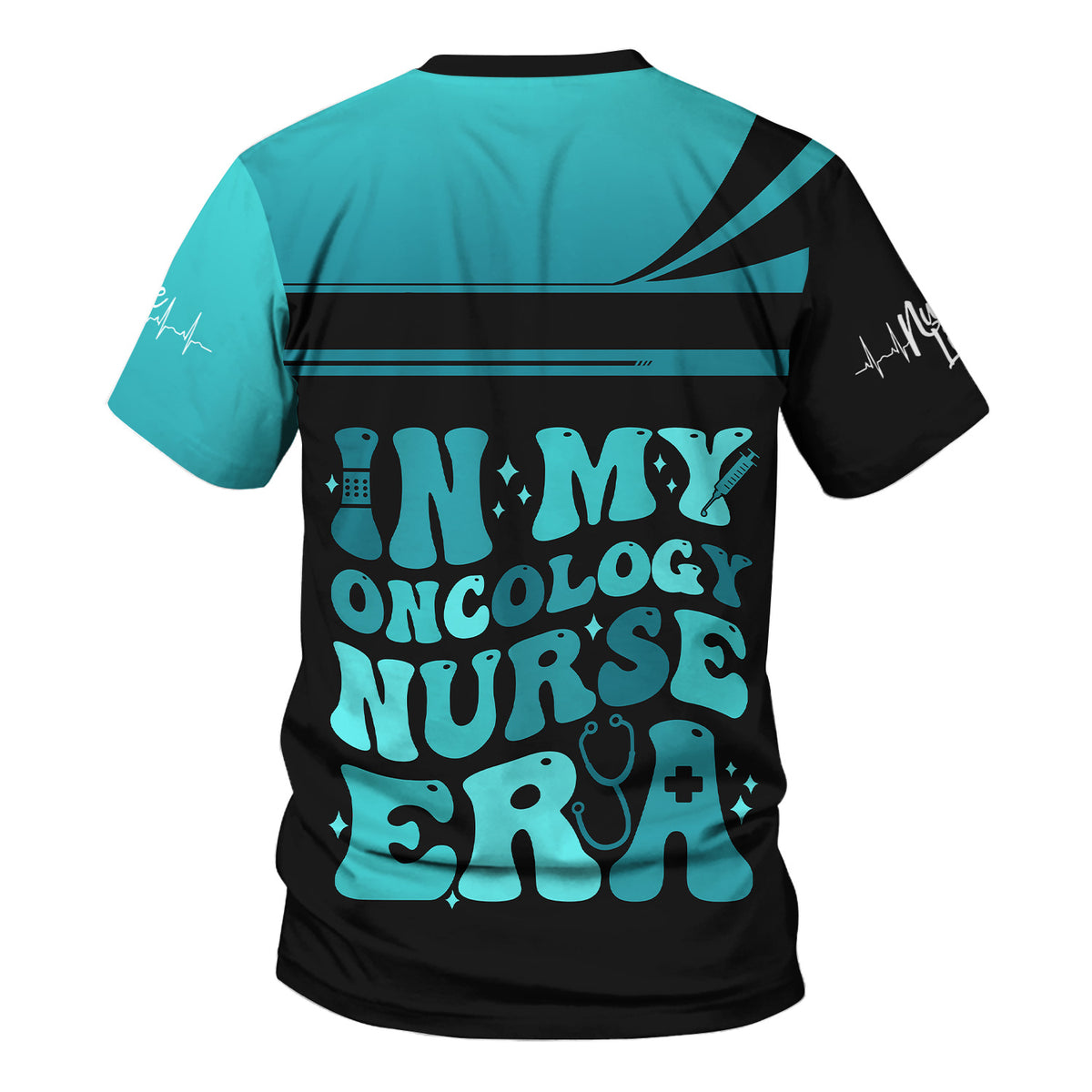 Personalized Oncology Nurse Scrub Shirt - Custom Photo & Name - In My Nurse Era Design - Gift for RN, LPN, Healthcare Worker