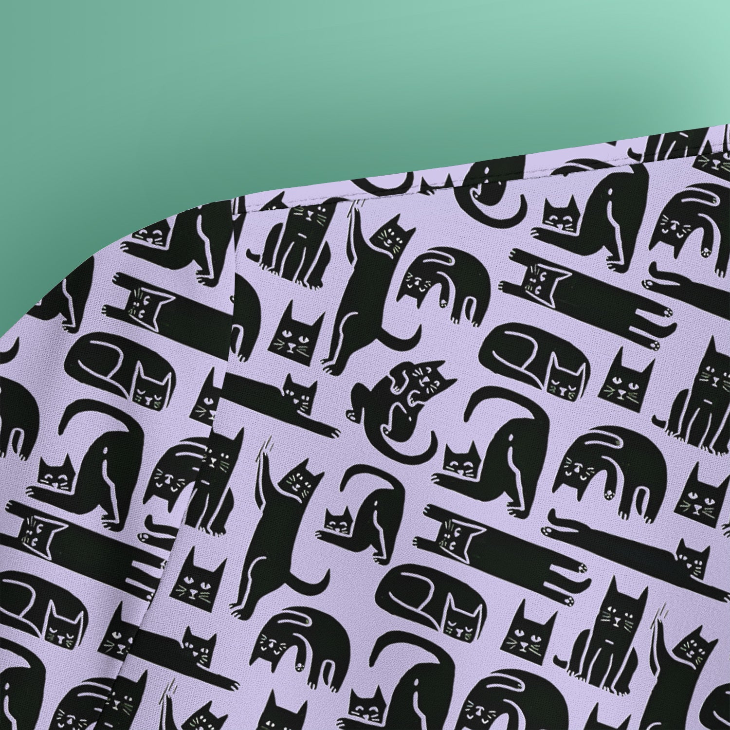 Cute Funny Cat Poses Print Scrub Top, Comfortable Scrubs for Nurses