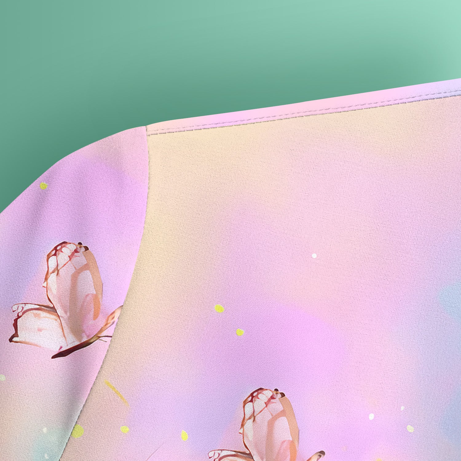 Dreamy Pastel Watercolor Floral Garden Scrub Top, Breathable Fabrics Nursing Uniform
