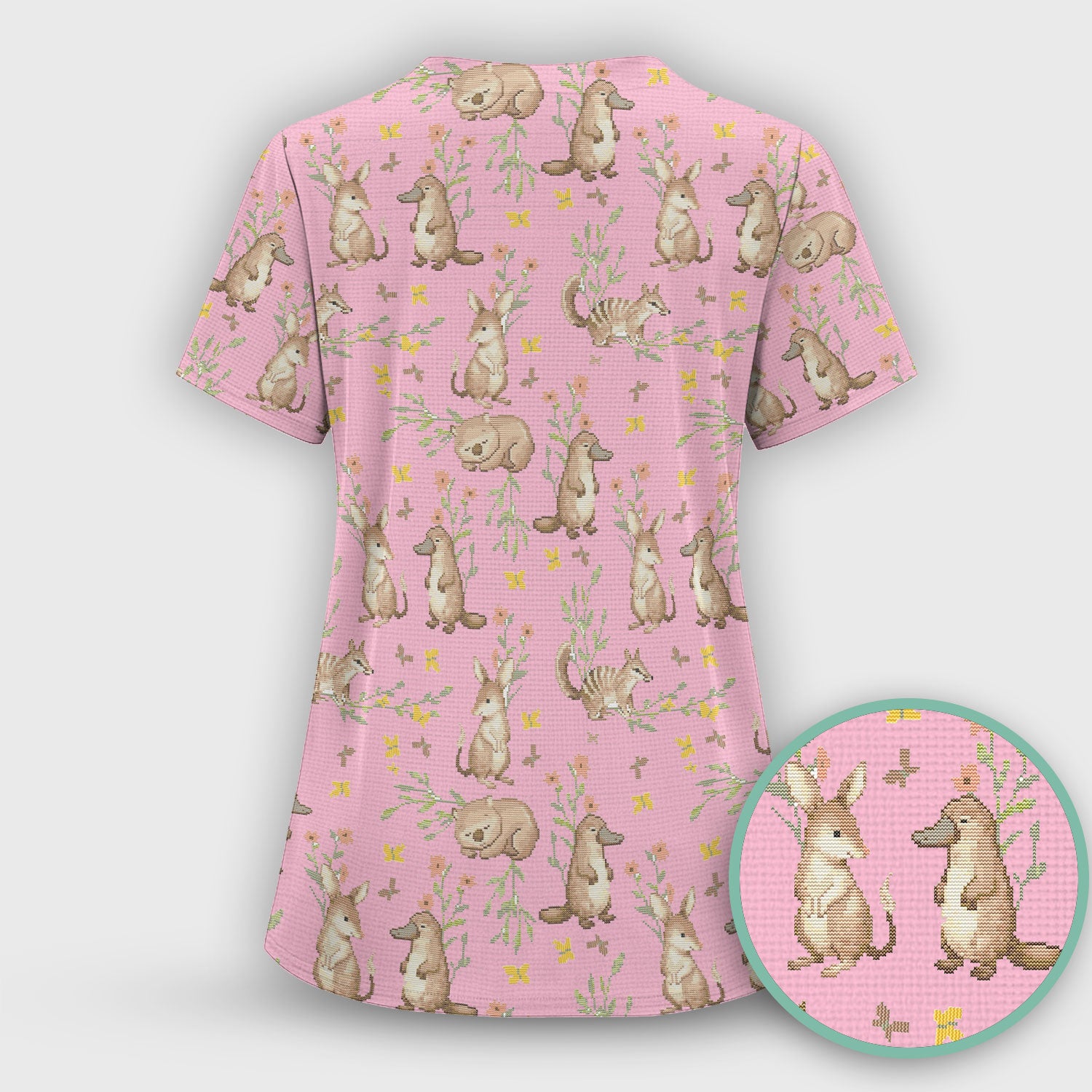 Australian Baby NICU Nurse Scrub Set, Pediatric Nursing Uniform, Comfortable Scrubs For Nurses