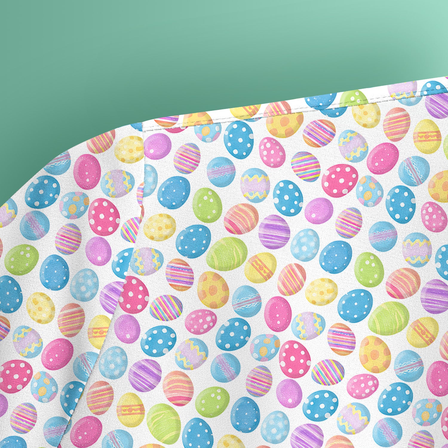 Colorful Easter Eggs Pattern Scrub Top, Comfortable Scrubs for Nurses