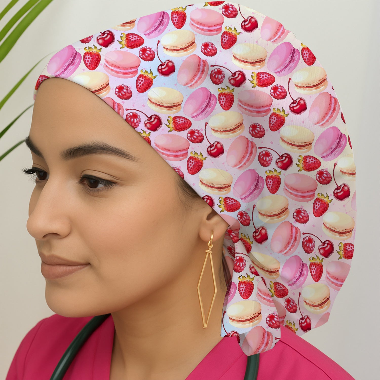 Sweet Dessert Pattern Scrub Cap, Surgical Caps for Doctors