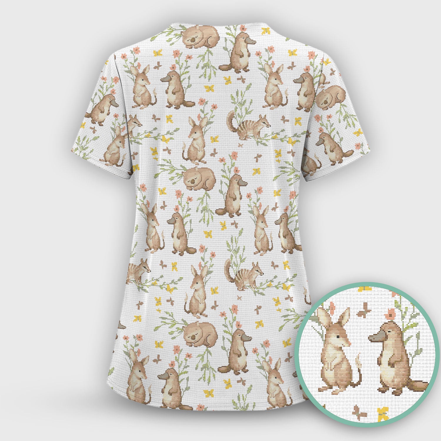 Australian Baby NICU Nurse Scrub Set, Pediatric Nursing Uniform, Comfortable Scrubs For Nurses