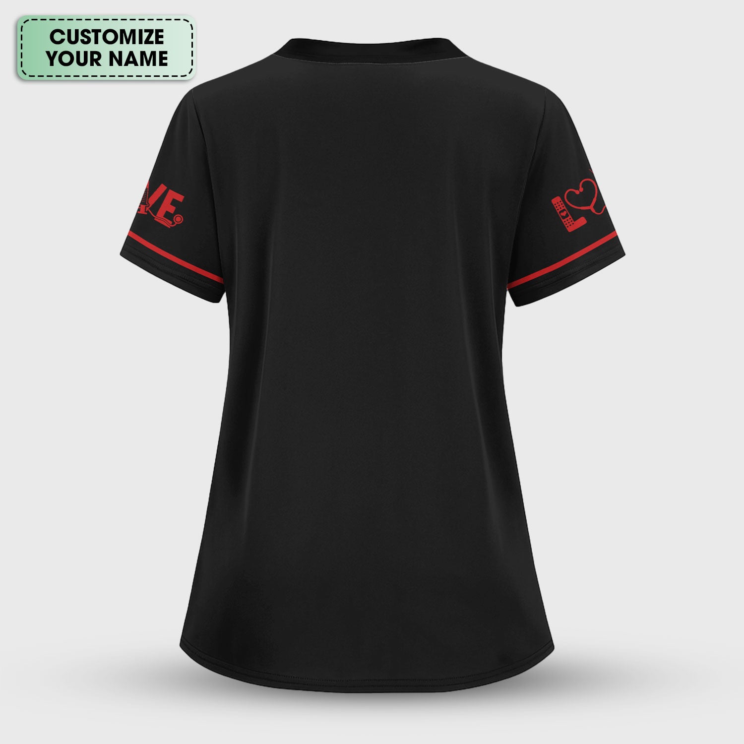 Custom Name Need To Be Qualified Cotton Nurse Shirt, Personalized Funny Nurse Graphic Shirt, Breathable Fabrics Nursing Uniform
