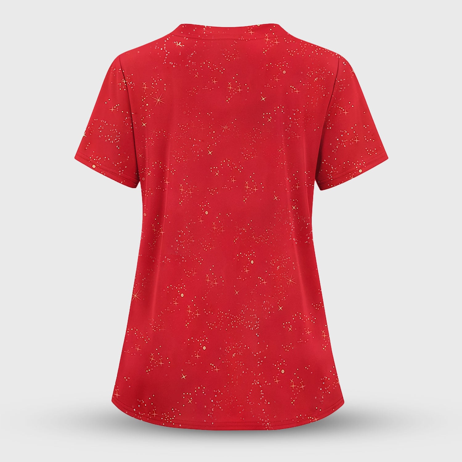 Christmas Nurse Scrub Top for Women - Funny Santa Costume Nursing Shirt - Holiday Medical Uniform Gift for RN LPN CNA