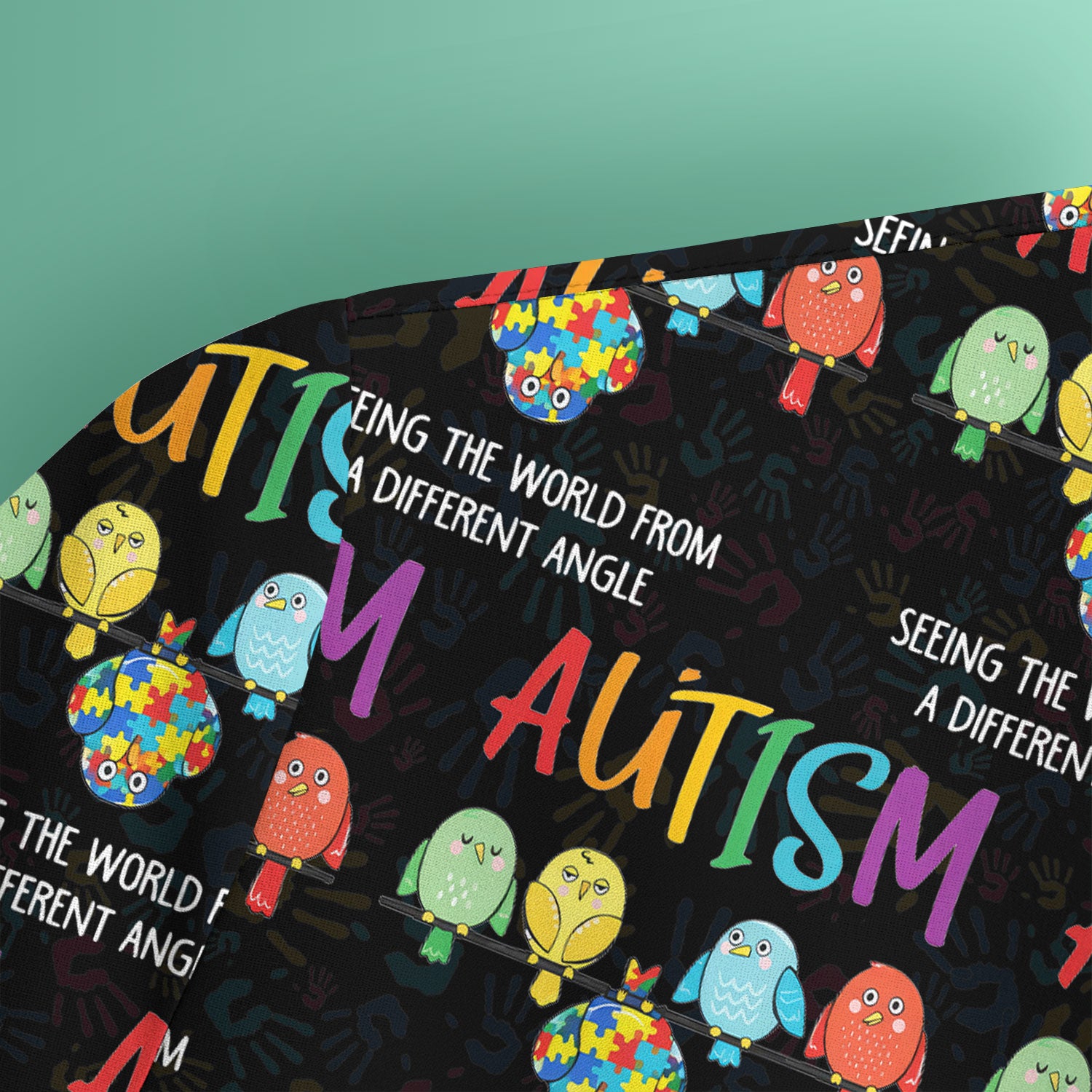 Autism Seeing The World From A Different Angle Birds Scrub Top ,Comfortable Scrubs for Nurses