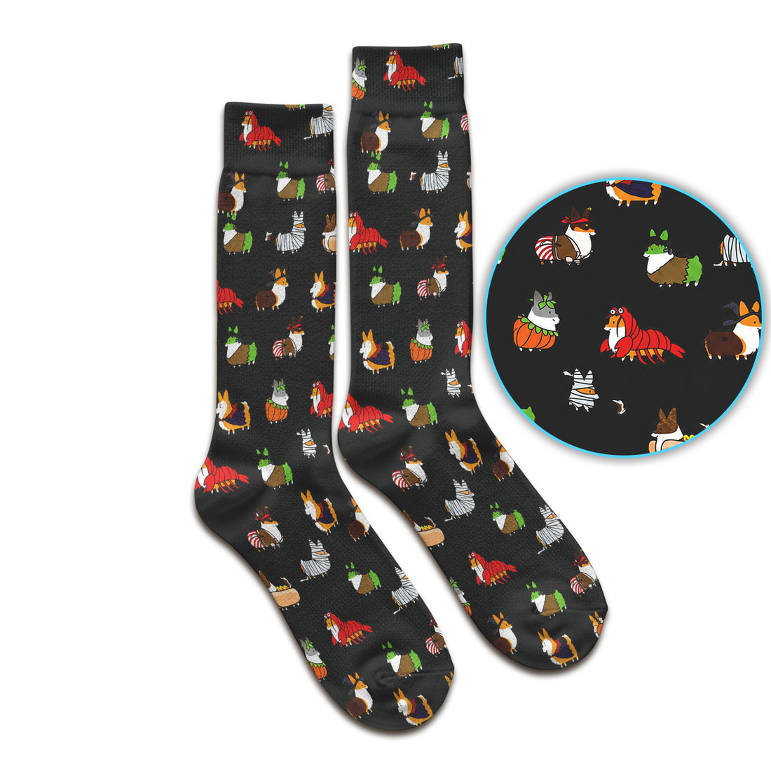 Cute Halloween Costume Corgis Socks, Adult Socks for Men and Women