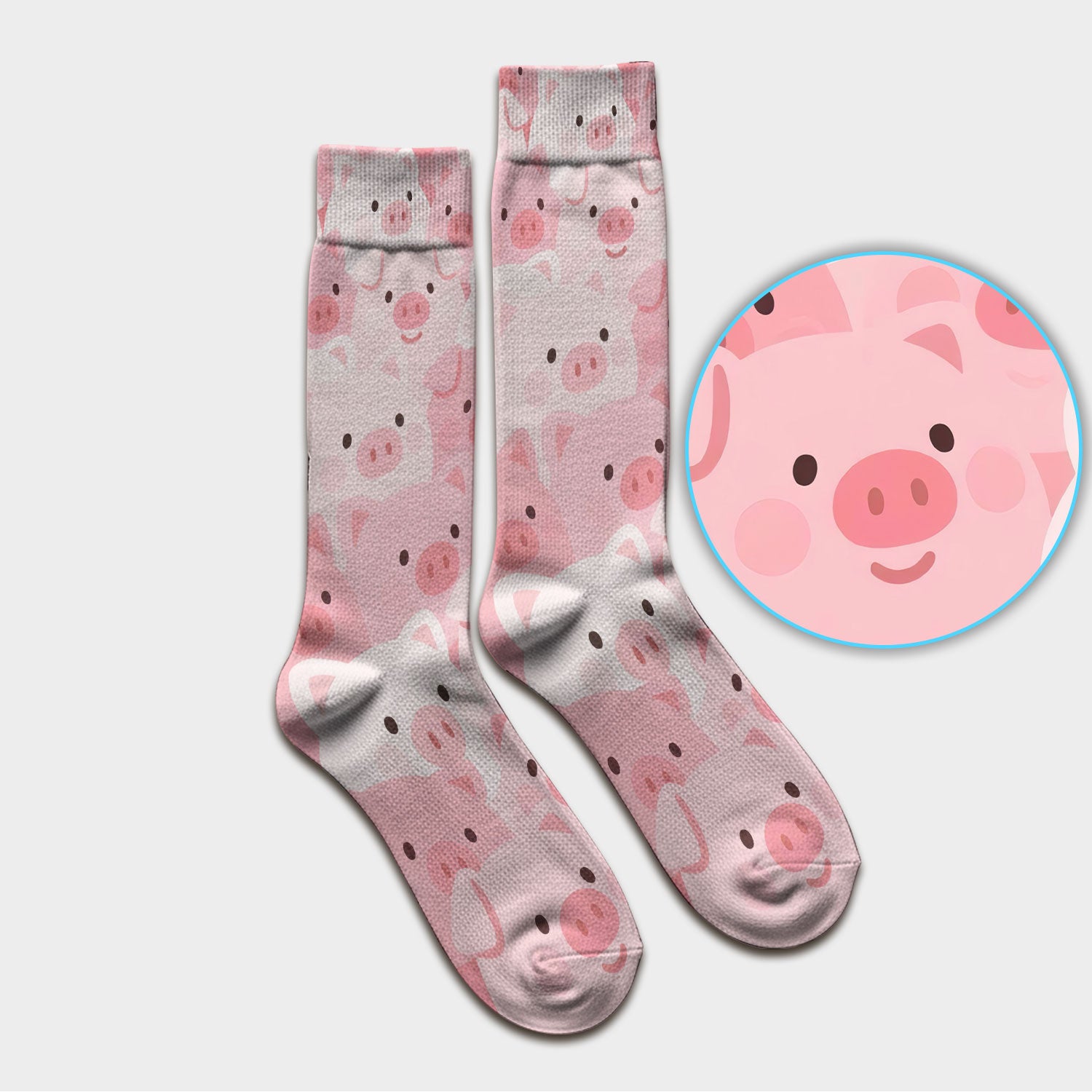 Cute Pig Nursing Scrub Socks, Comfortable Scrubs For Nurses