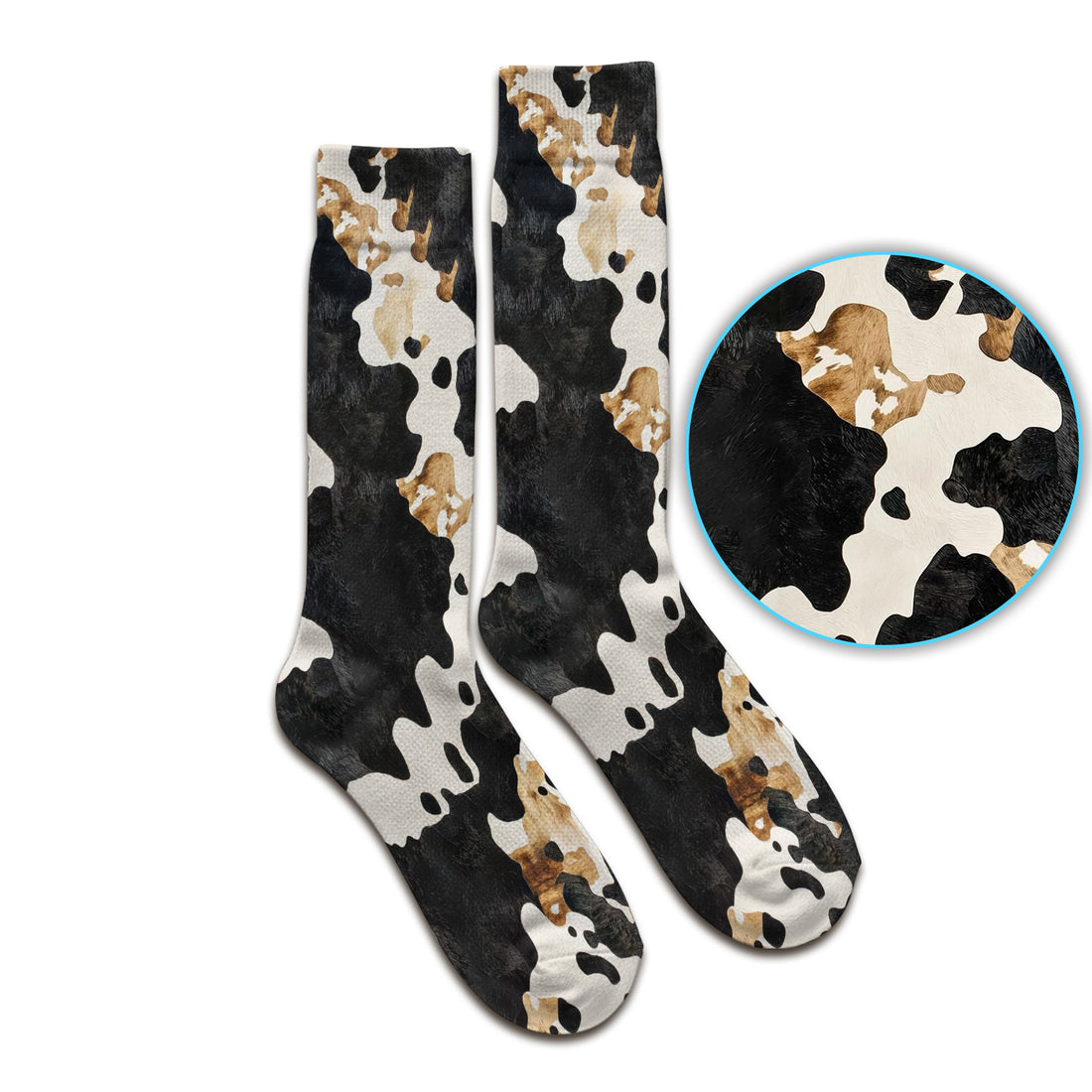 Classic Cow Print Pattern Socks, Socks for Nurse Doctor