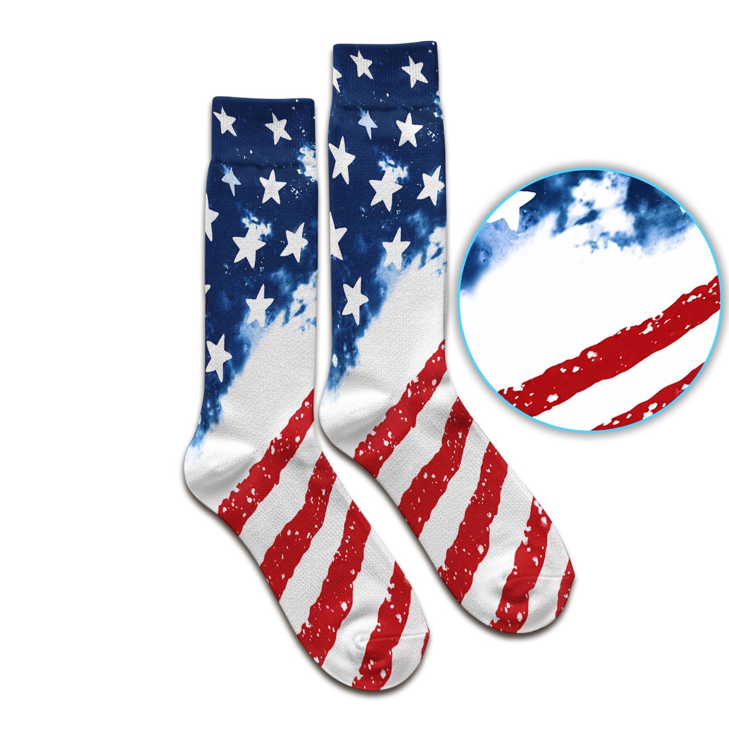USA Stars And Stripes Pattern Socks, Adult Socks for Men and Women
