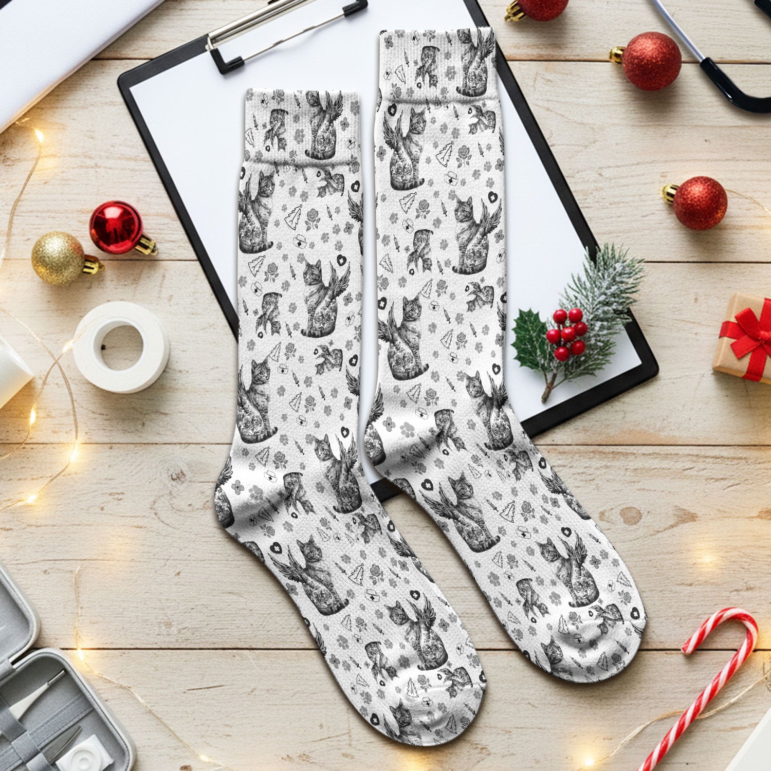 Socks for Nurse Doctor - Adult Socks for Men and Women - Breathable Fabrics Medical Uniform