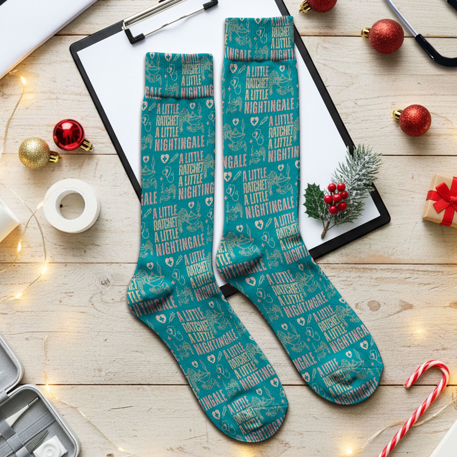 A Little Ratchet A Little Nightingale Medical Socks, Breathable Fabrics Medical Uniform