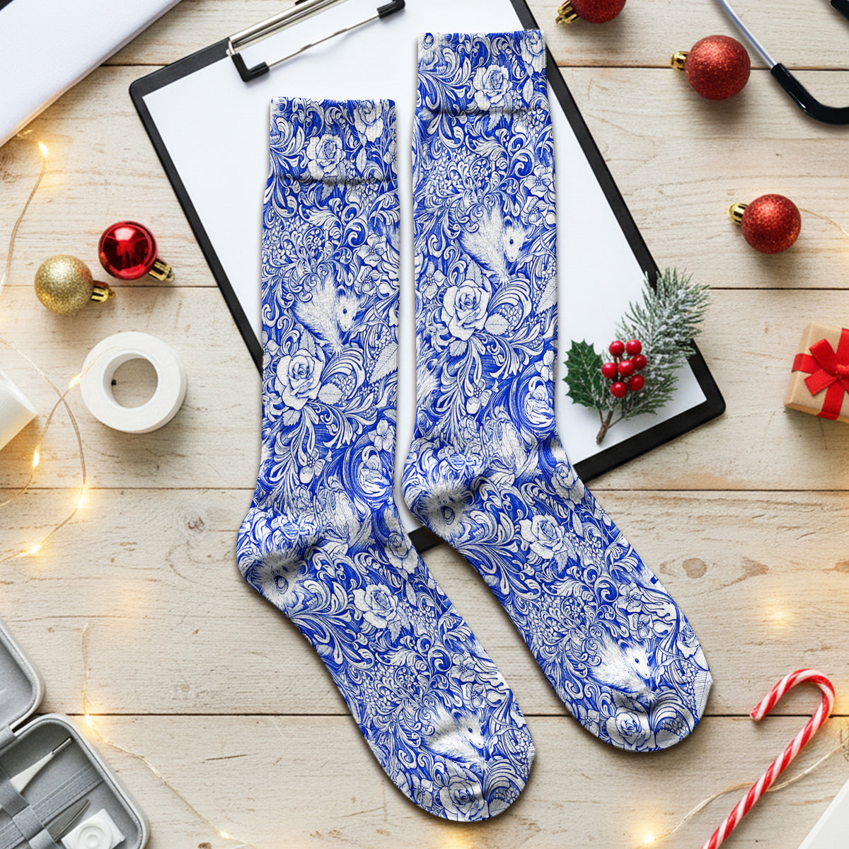 Niedliche Jimothy Waschbär-Socken mit Herzchen, Socken für Damen und Herren