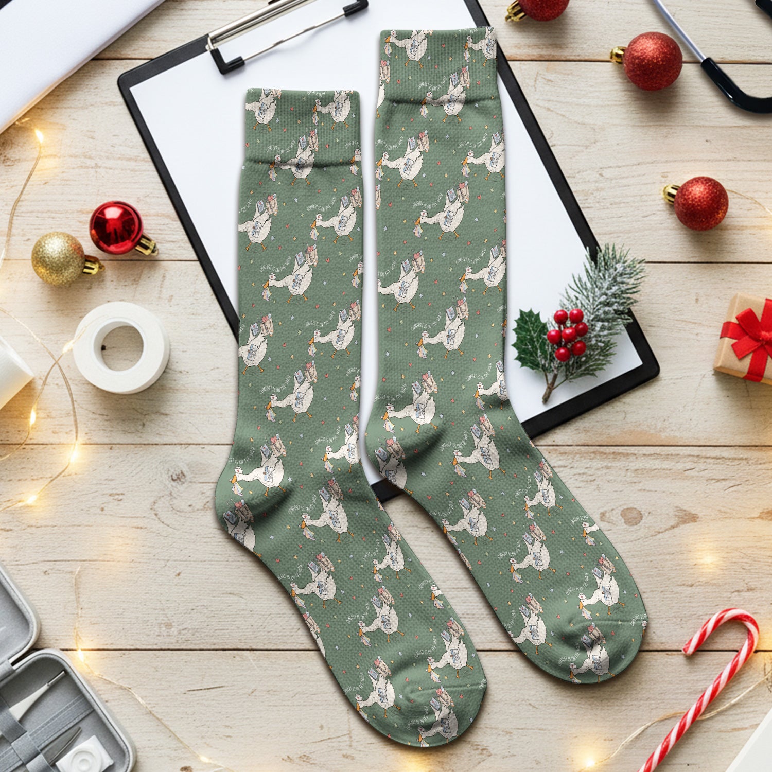 Cute Comfort Is On The Way Goose Socks, Adult Socks for Men and Women