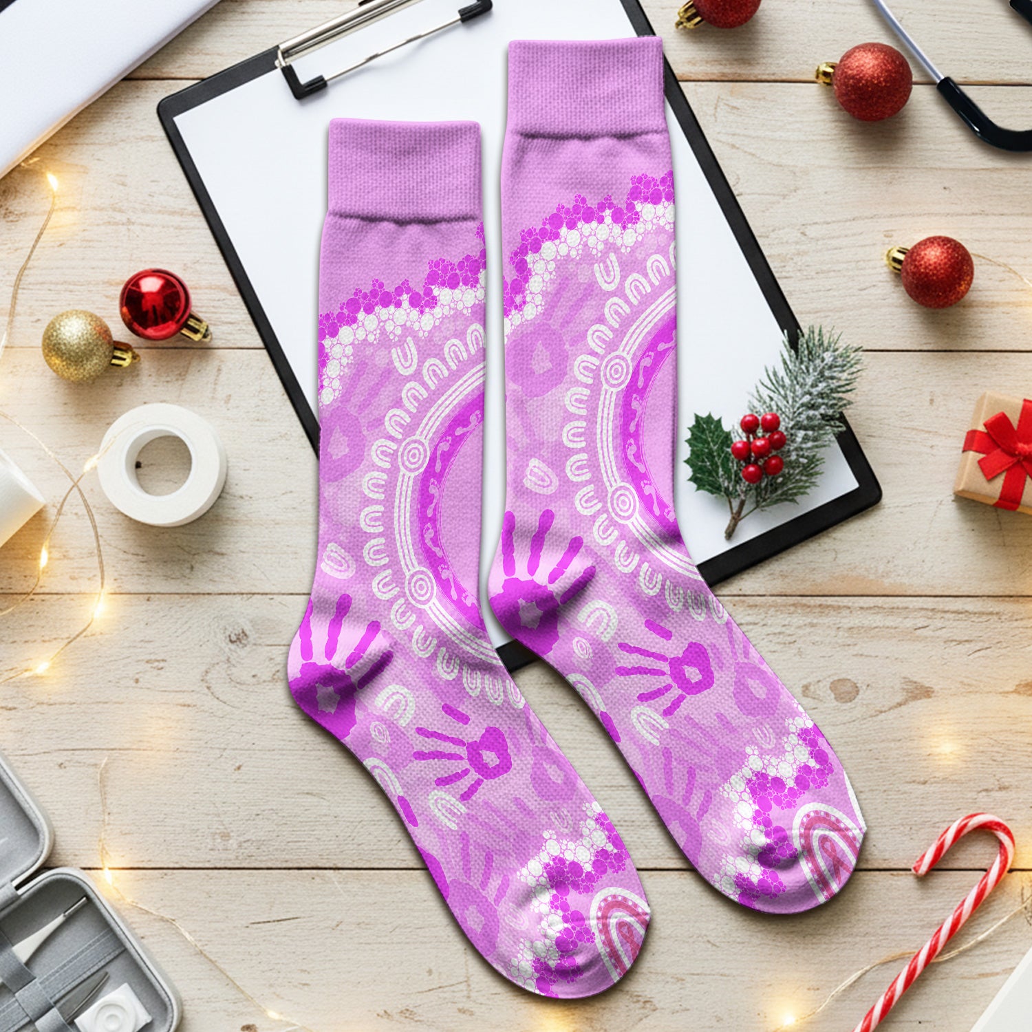 Meaningful Pink Ribbon Socks, Adult Socks for Men and Women