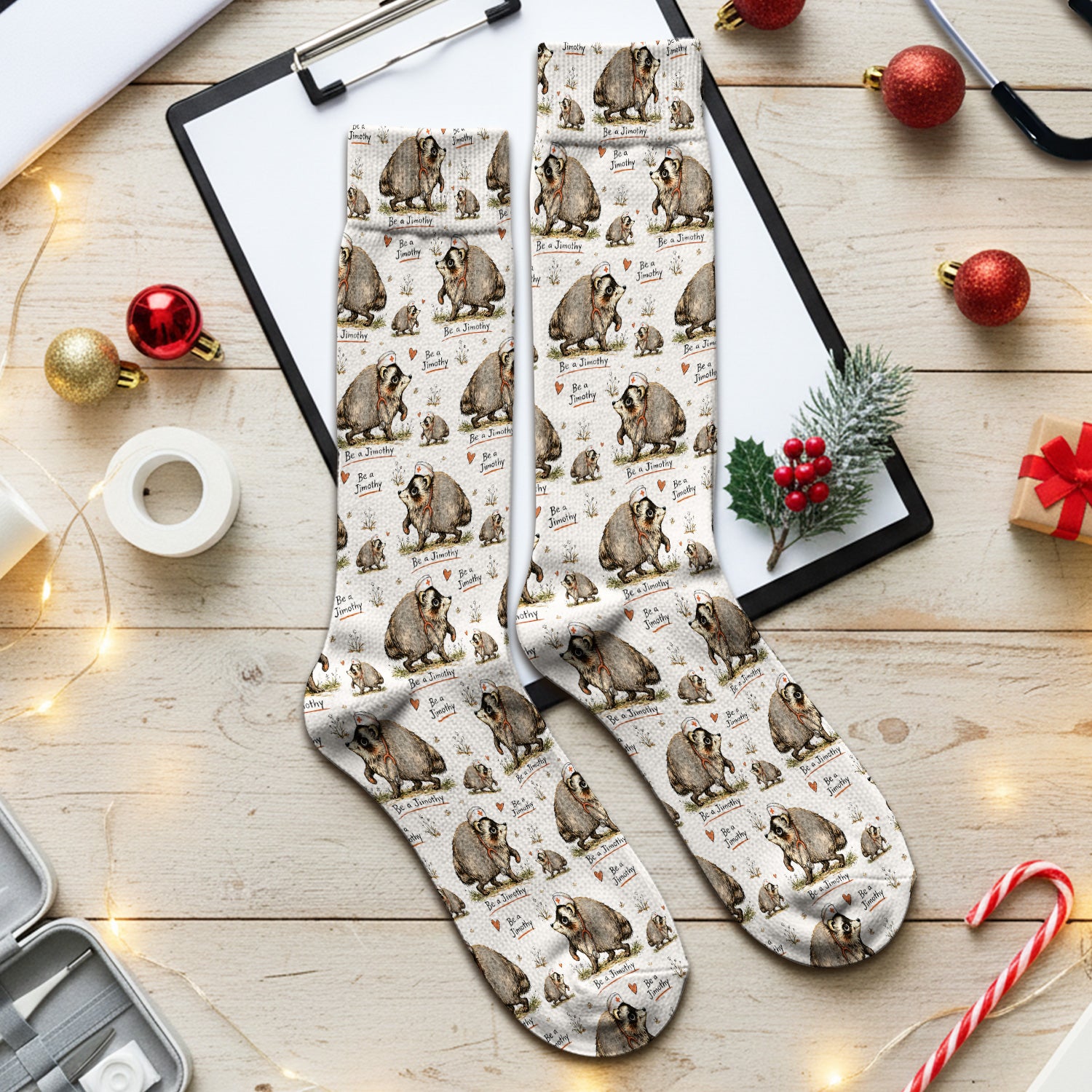 Funny Be A Jimothy Opossum Nurse Socks, Adult Socks for Men and Women
