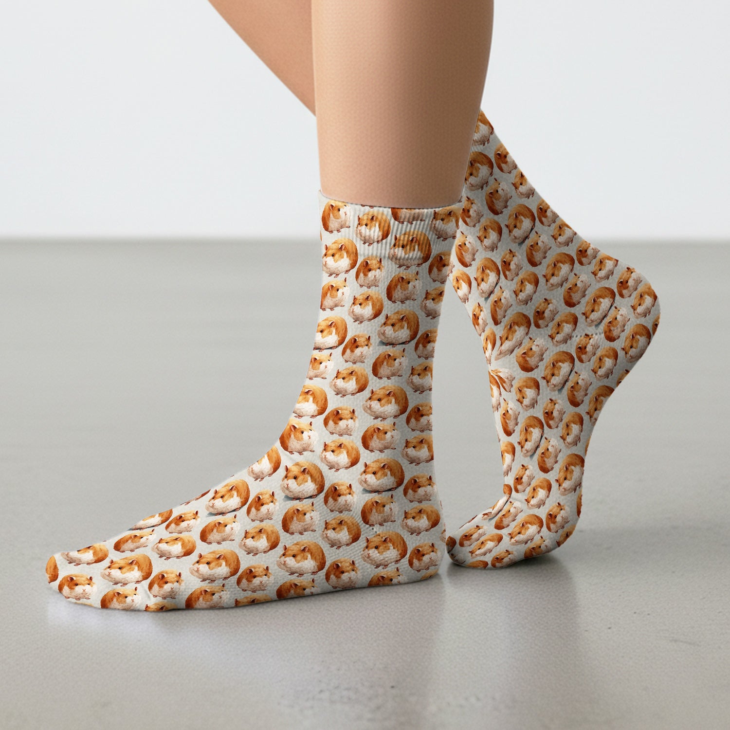 Cute Hamster Pattern Nurse Socks, Socks for Nurse Doctor