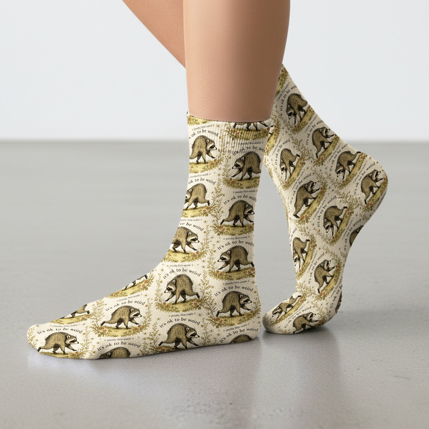 It's OK To Be Weird with Jimothy Socks, Adult Socks for Men and Women