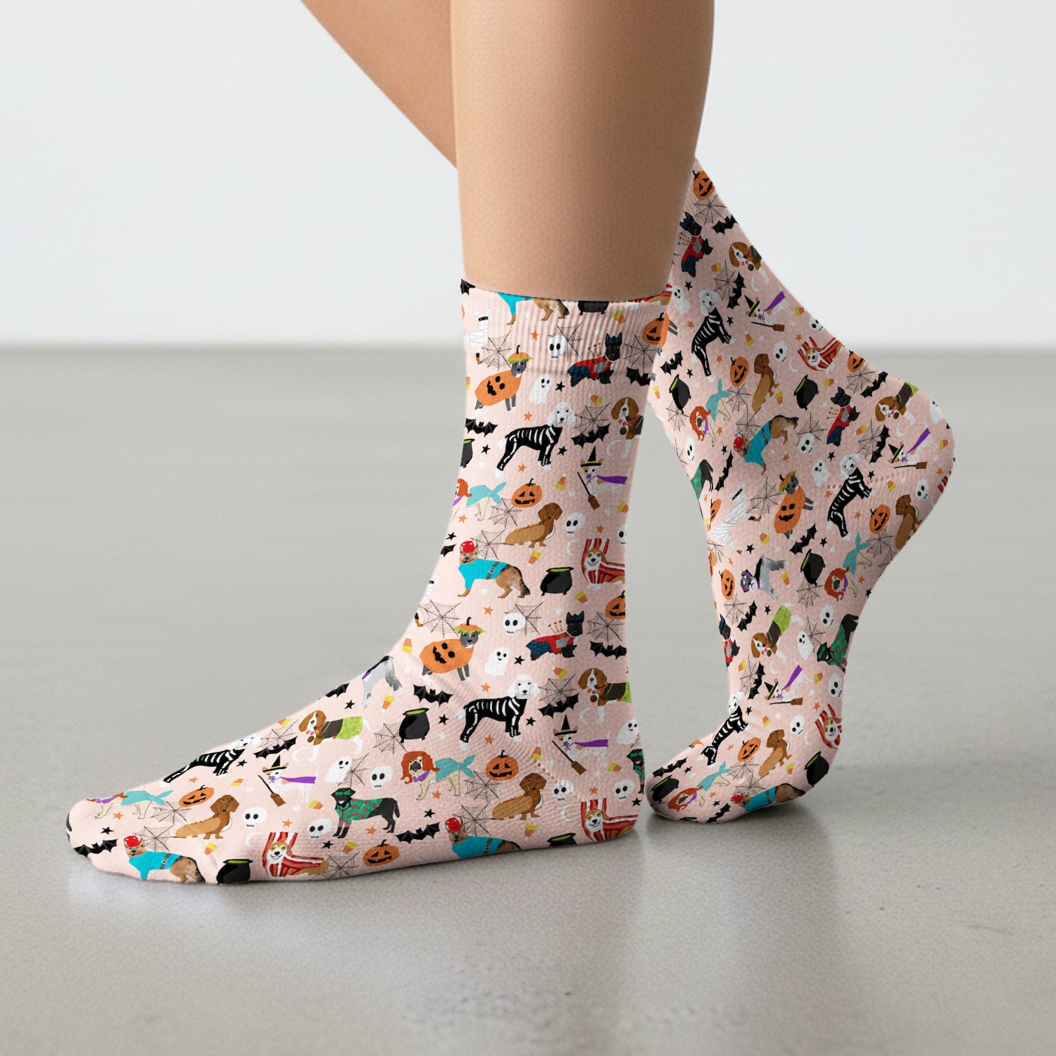 Halloween Costume Dogs Socks, Adult Socks for Men and Women