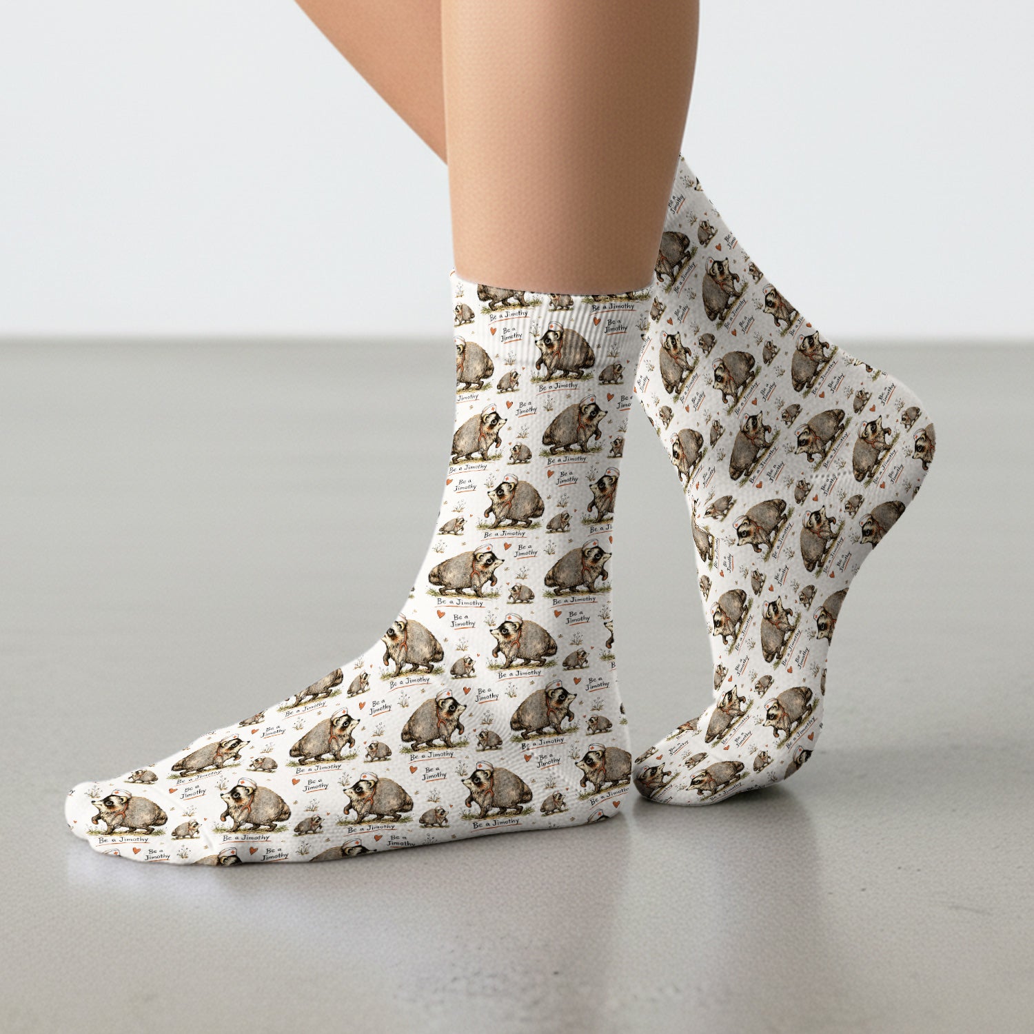 Funny Be A Jimothy Opossum Nurse Socks, Adult Socks for Men and Women