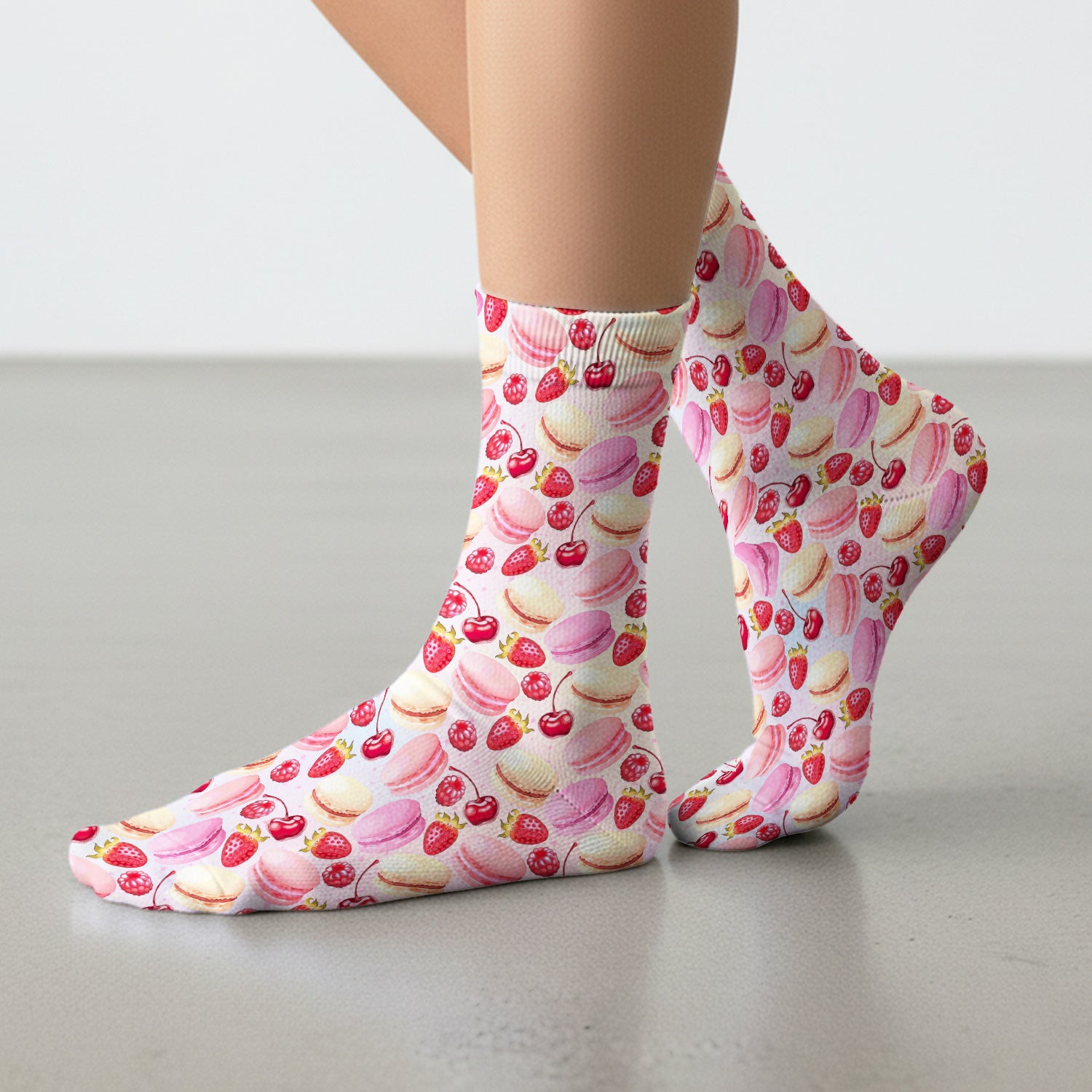 Sweet Dessert Pattern Socks, Adult Socks for Men and Women