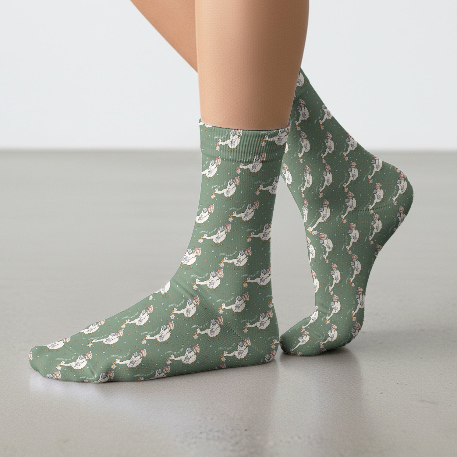Cute Comfort Is On The Way Goose Socks, Adult Socks for Men and Women