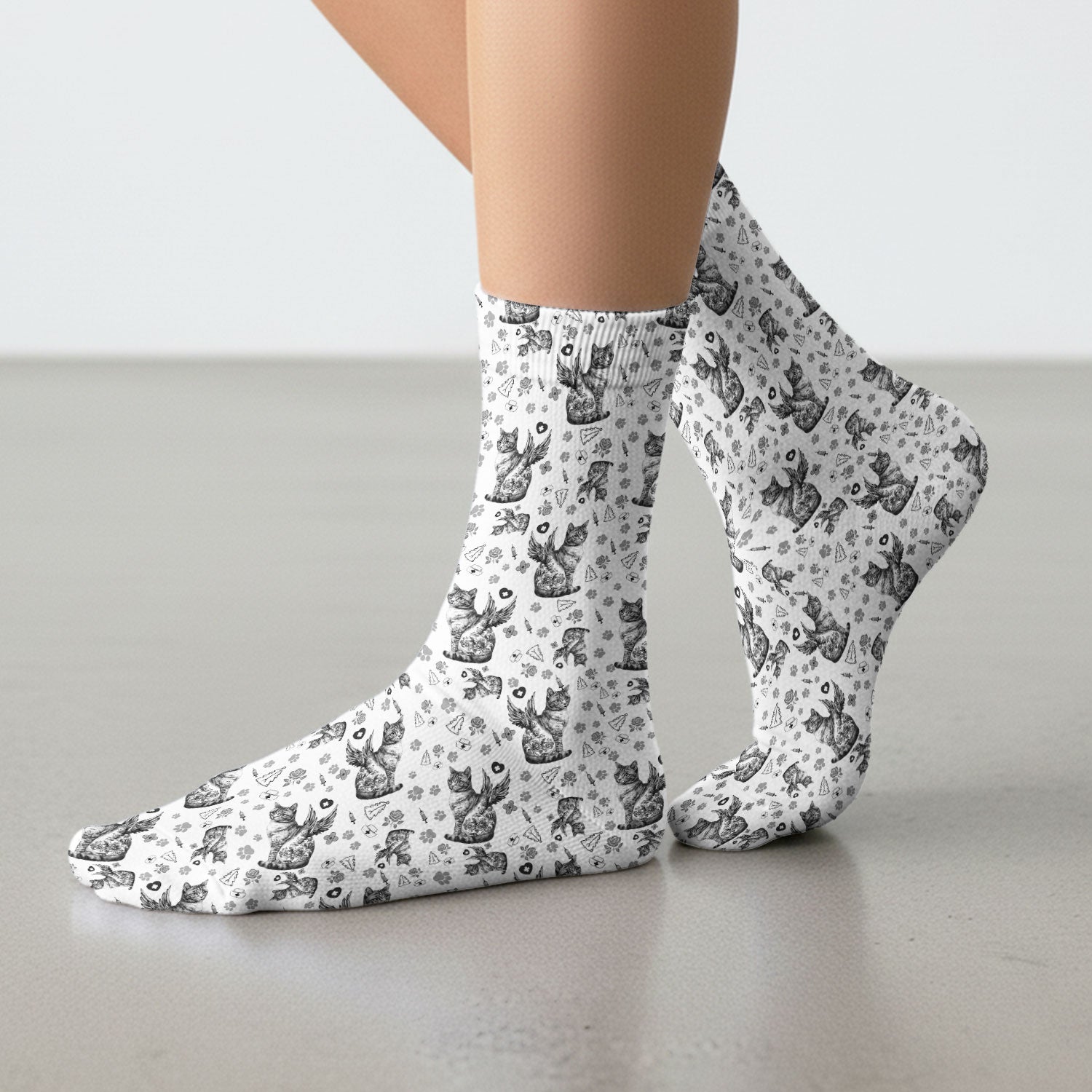Socks for Nurse Doctor - Adult Socks for Men and Women - Breathable Fabrics Medical Uniform