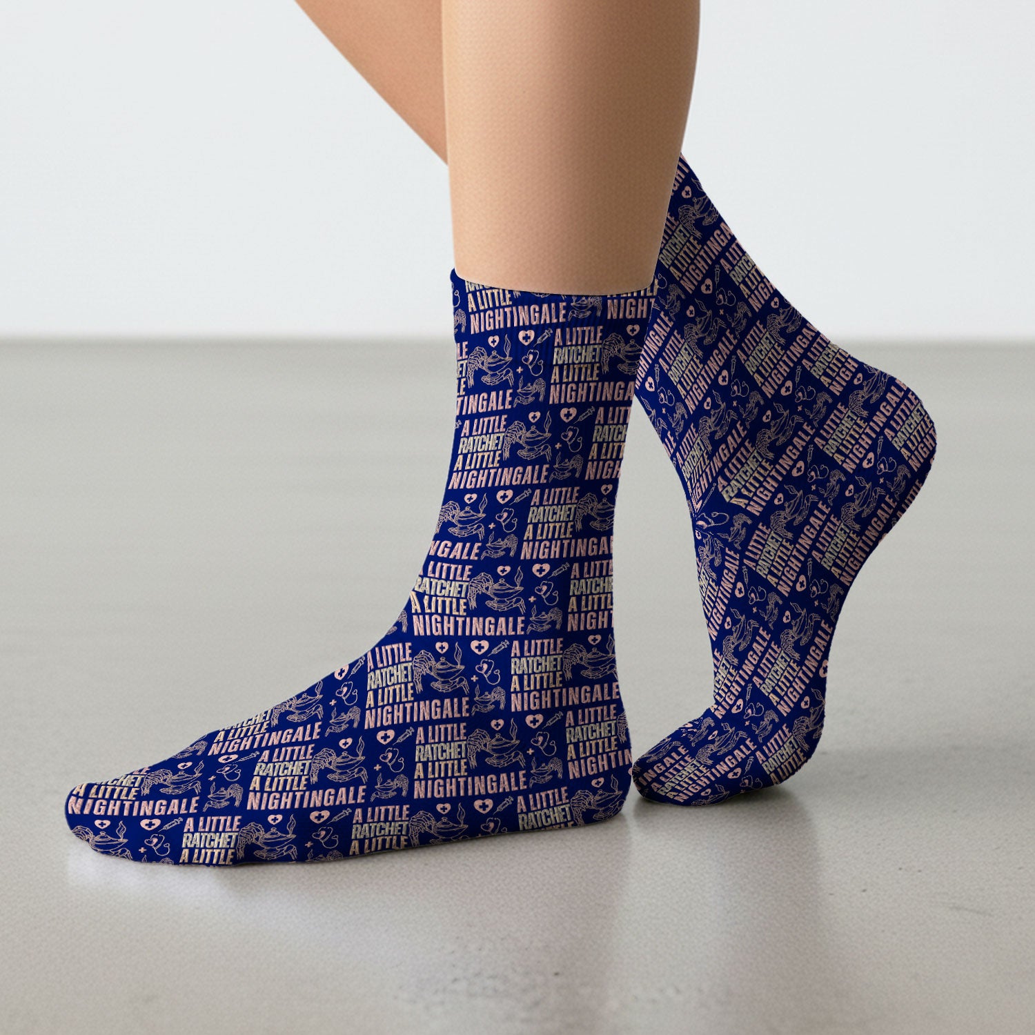 A Little Ratchet A Little Nightingale Medical Socks, Breathable Fabrics Medical Uniform
