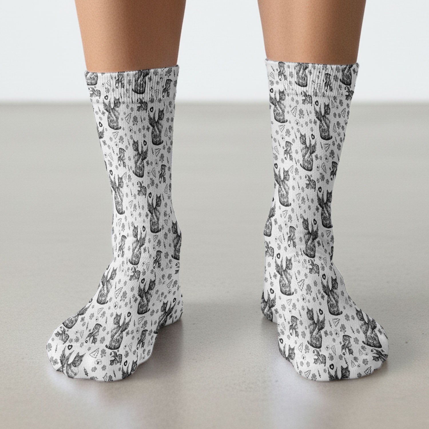 Socks for Nurse Doctor - Adult Socks for Men and Women - Breathable Fabrics Medical Uniform