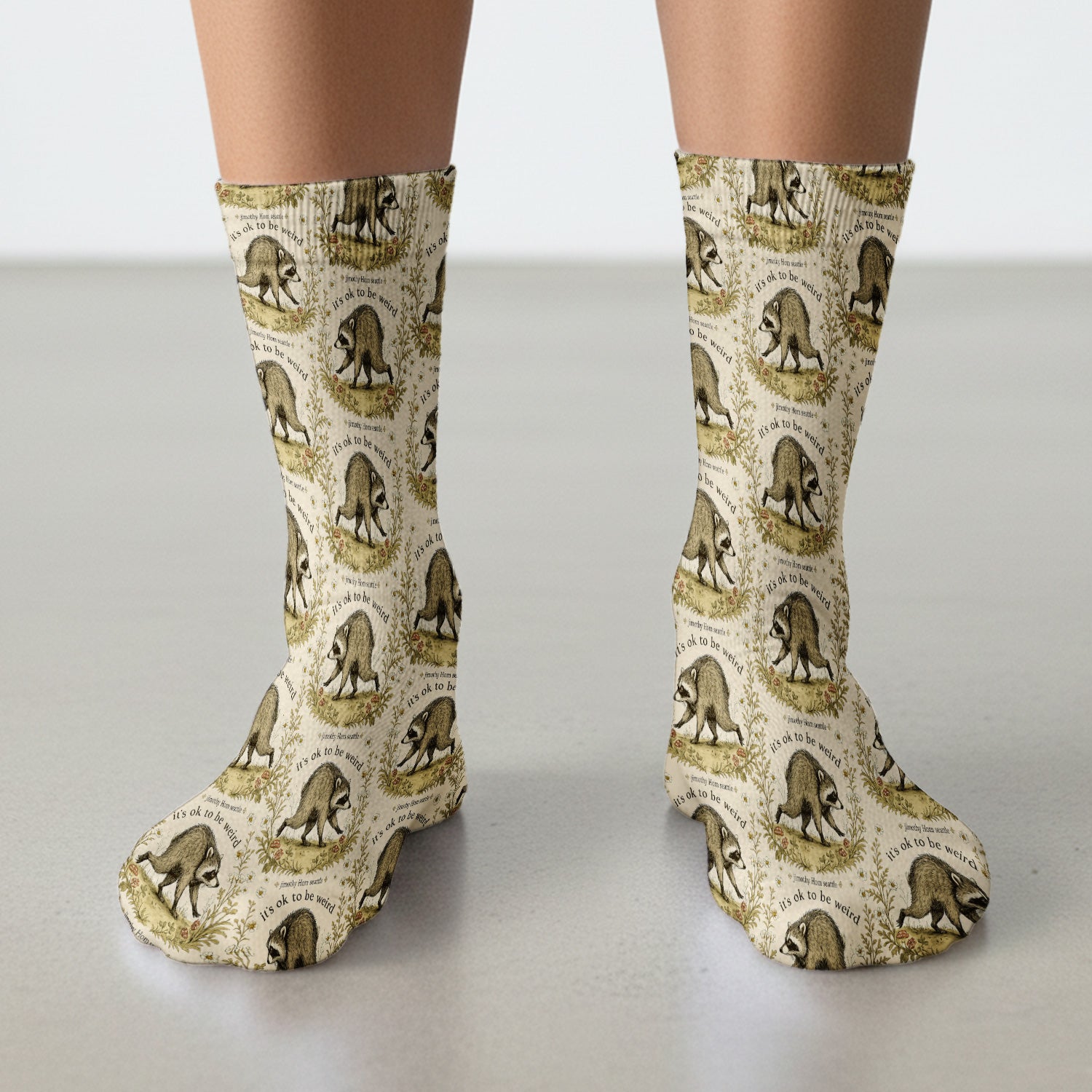 It's OK To Be Weird with Jimothy Socks, Adult Socks for Men and Women