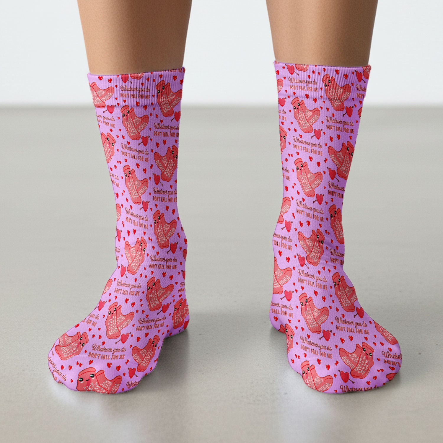 Valentine Funny Love Quote Sock, Breathable Fabrics Medical Uniform