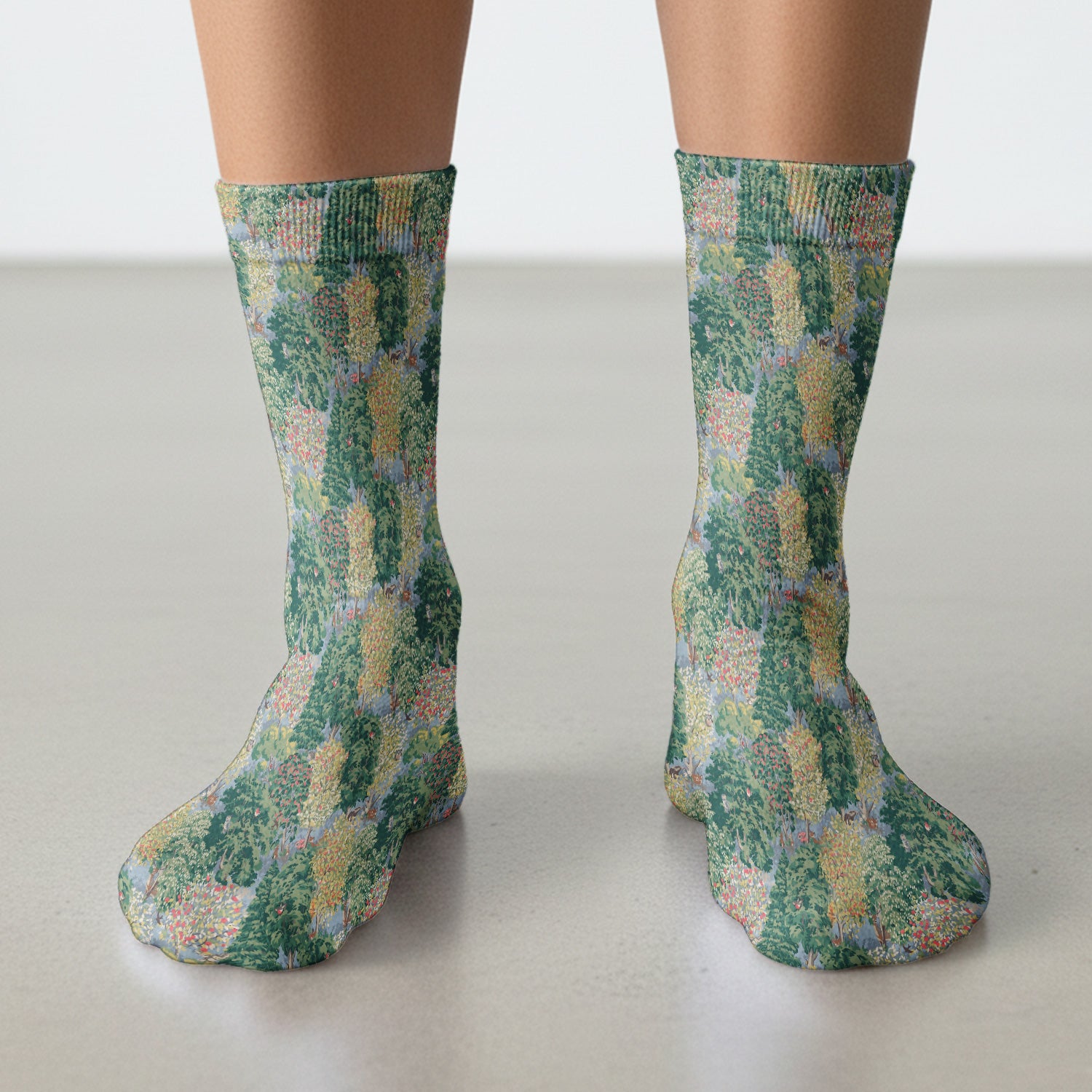 Forest Landscape Pattern Socks, Socks for Nurse Doctor