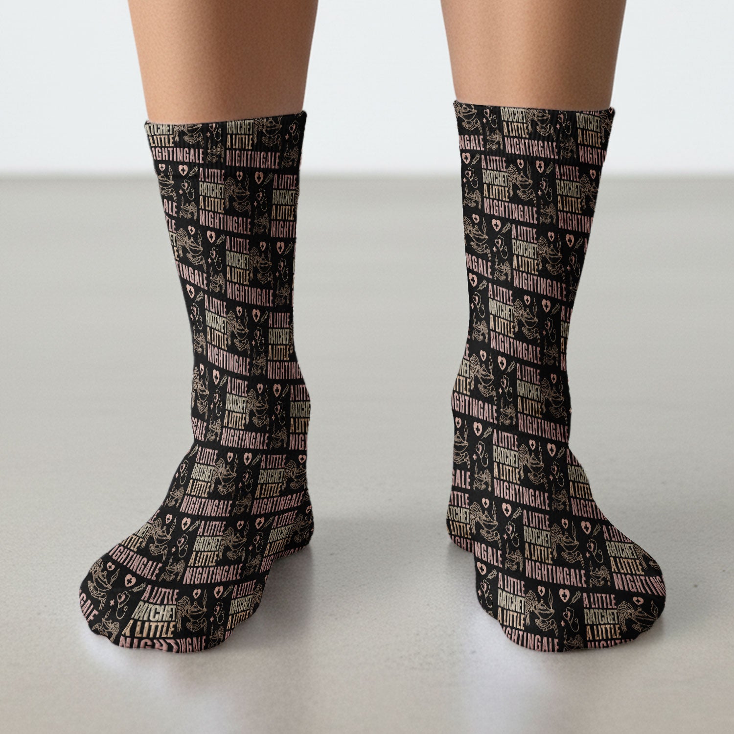 A Little Ratchet A Little Nightingale Medical Socks, Breathable Fabrics Medical Uniform