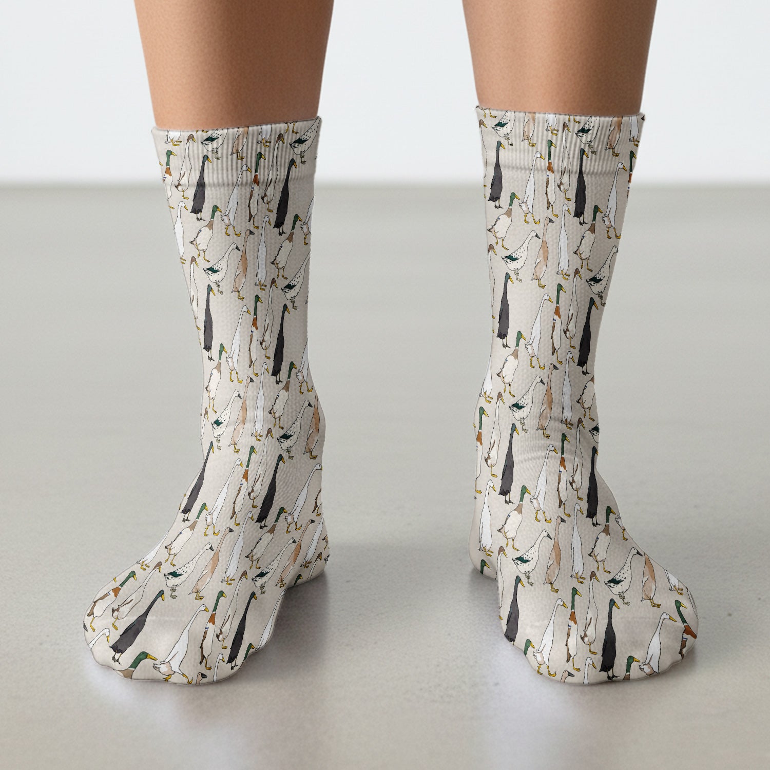 Duck Farm Animal Pattern Socks, Socks for Nurse Doctor