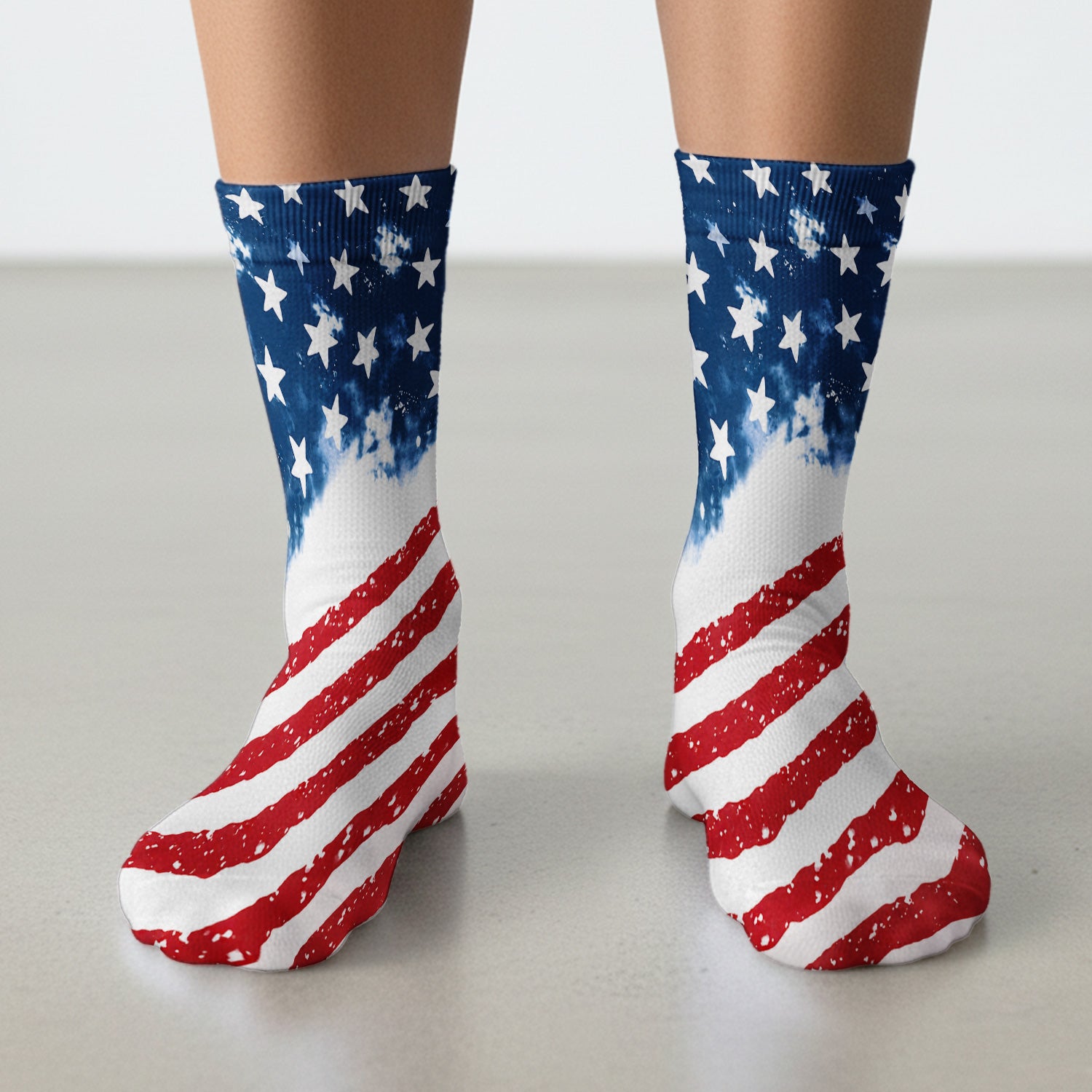 USA Stars And Stripes Pattern Socks, Adult Socks for Men and Women