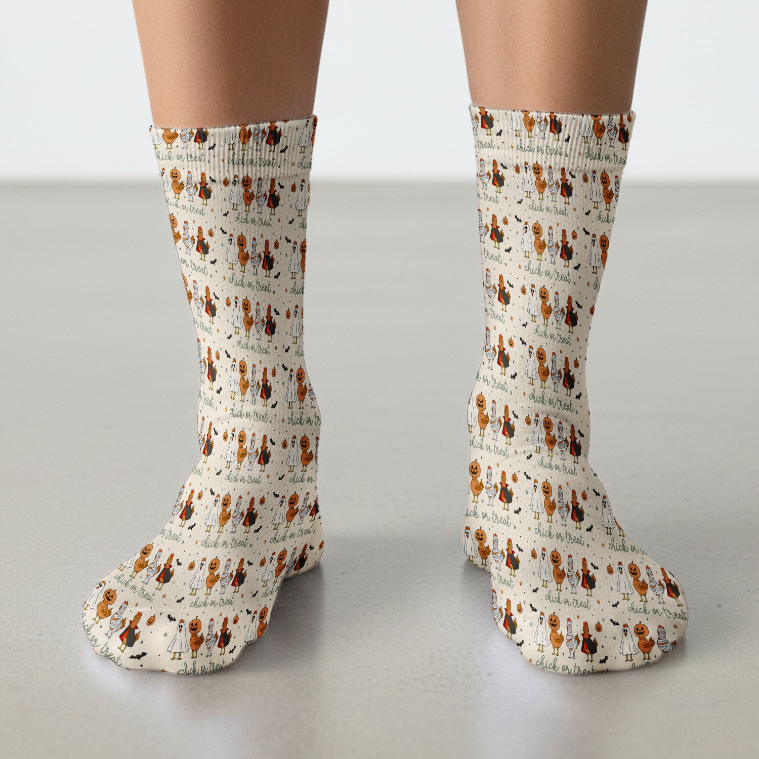 Funny Chick Or Treat Season Socks, Adult Socks for Men and Women