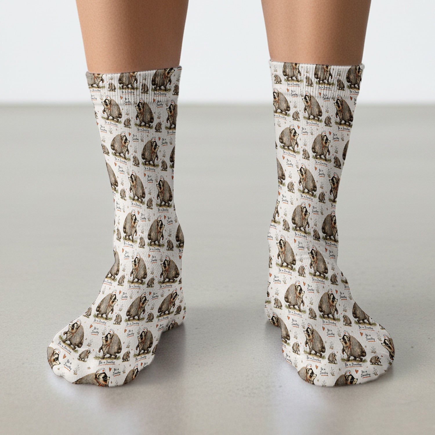 Funny Be A Jimothy Opossum Nurse Socks, Adult Socks for Men and Women