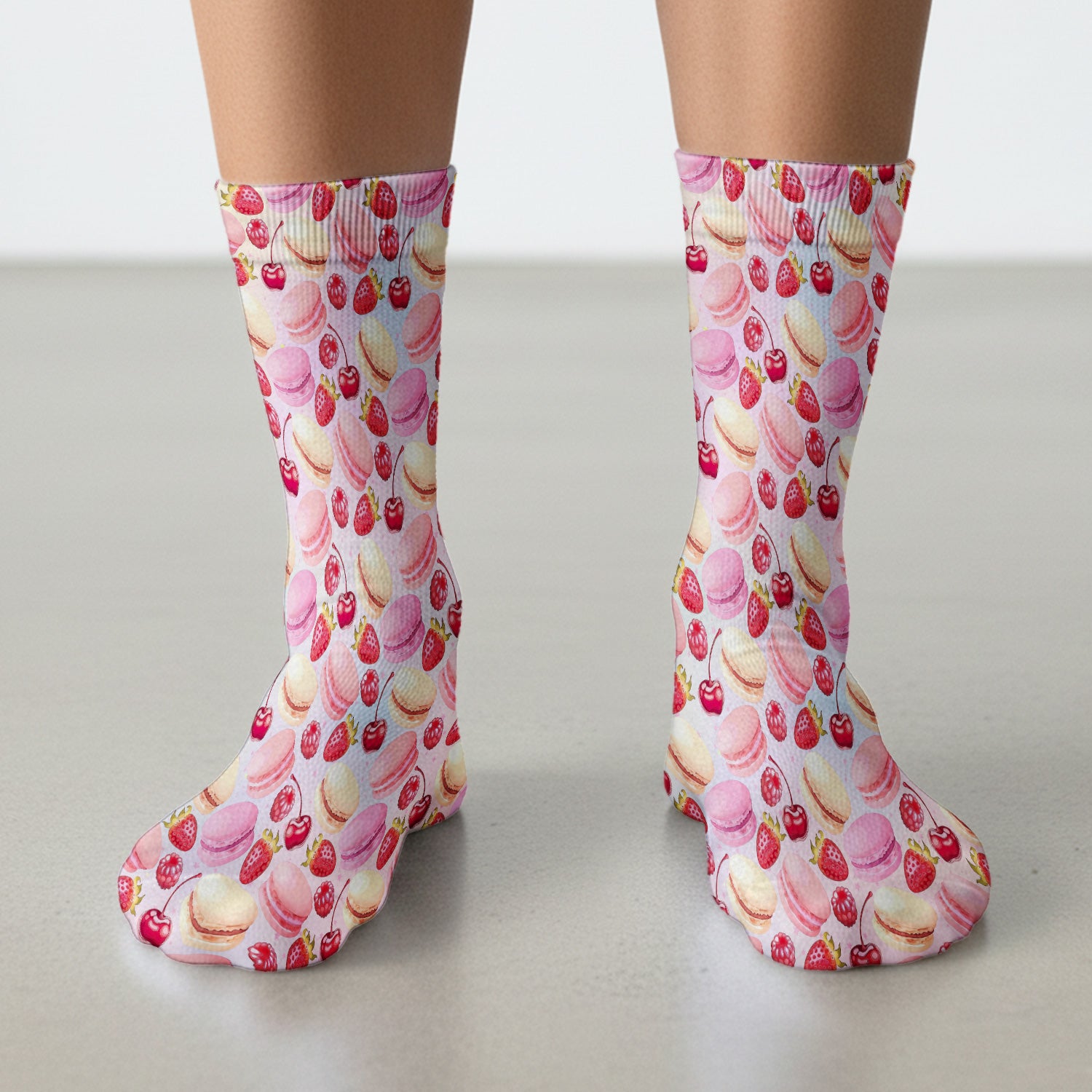 Sweet Dessert Pattern Socks, Adult Socks for Men and Women