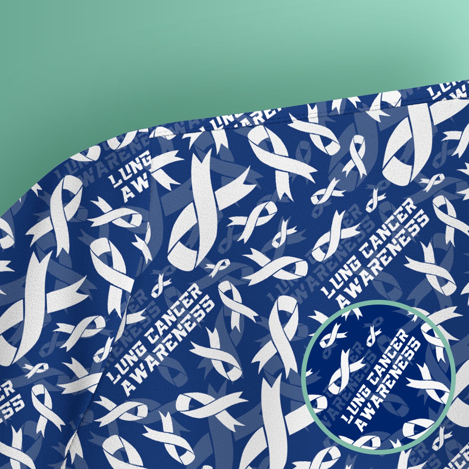 White Ribbon Lung Cancer Scrub Top - Awareness Nurse Shirt for Doctors & Nurses - Support Gift for Survivors Fighters Loved Ones
