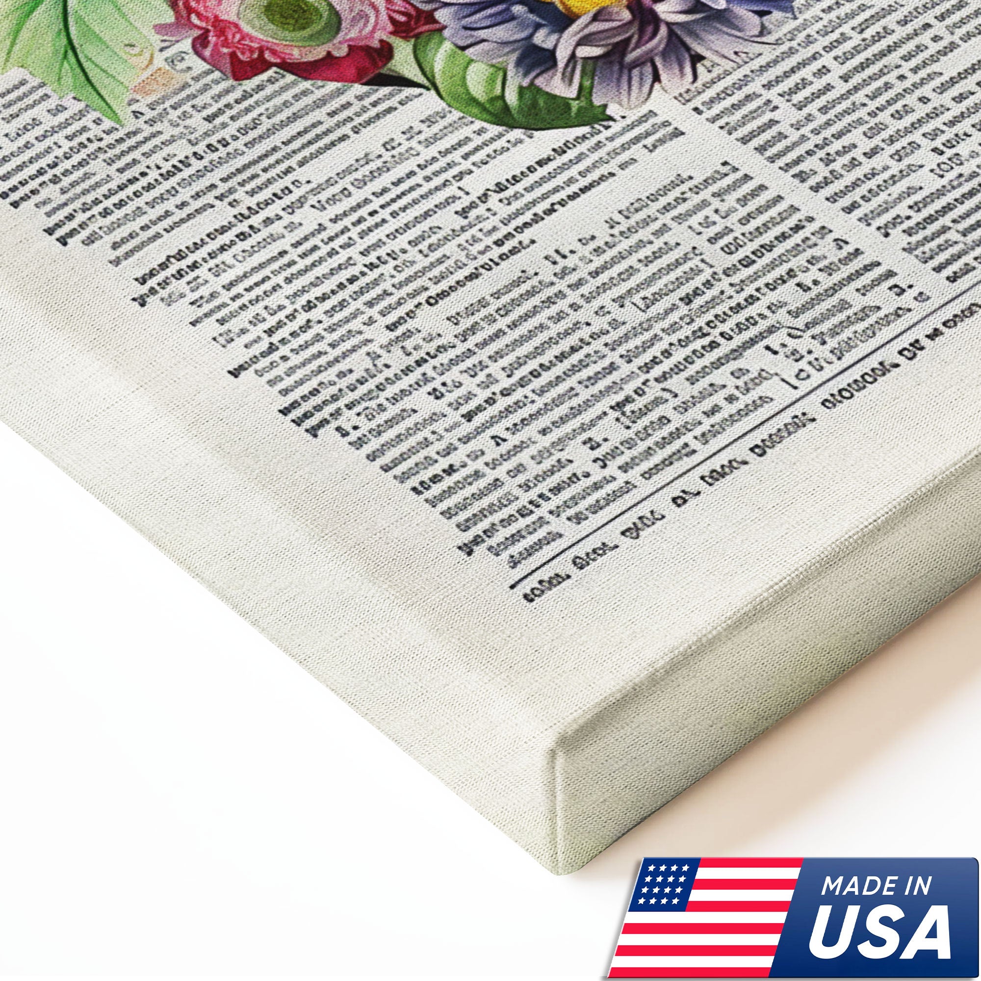Floral Human Anatomy Nurse Canvas Wall Art, Medical Office Decor