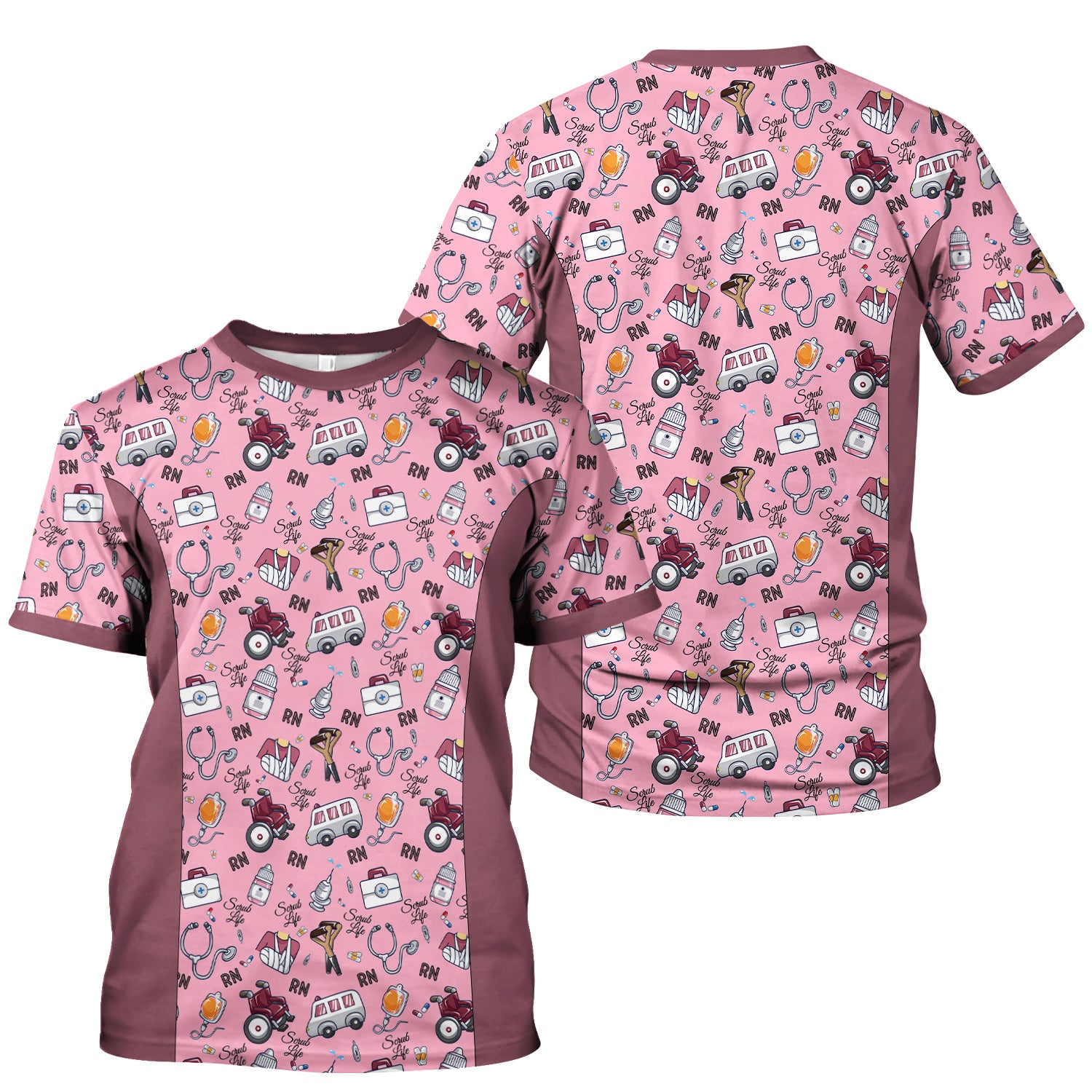 Personalized Nurse Life Shirt for Women - Cute Stethoscope Medical Graphic Tee - Gift for RN, CNA, LPN, Healthcare Worker
