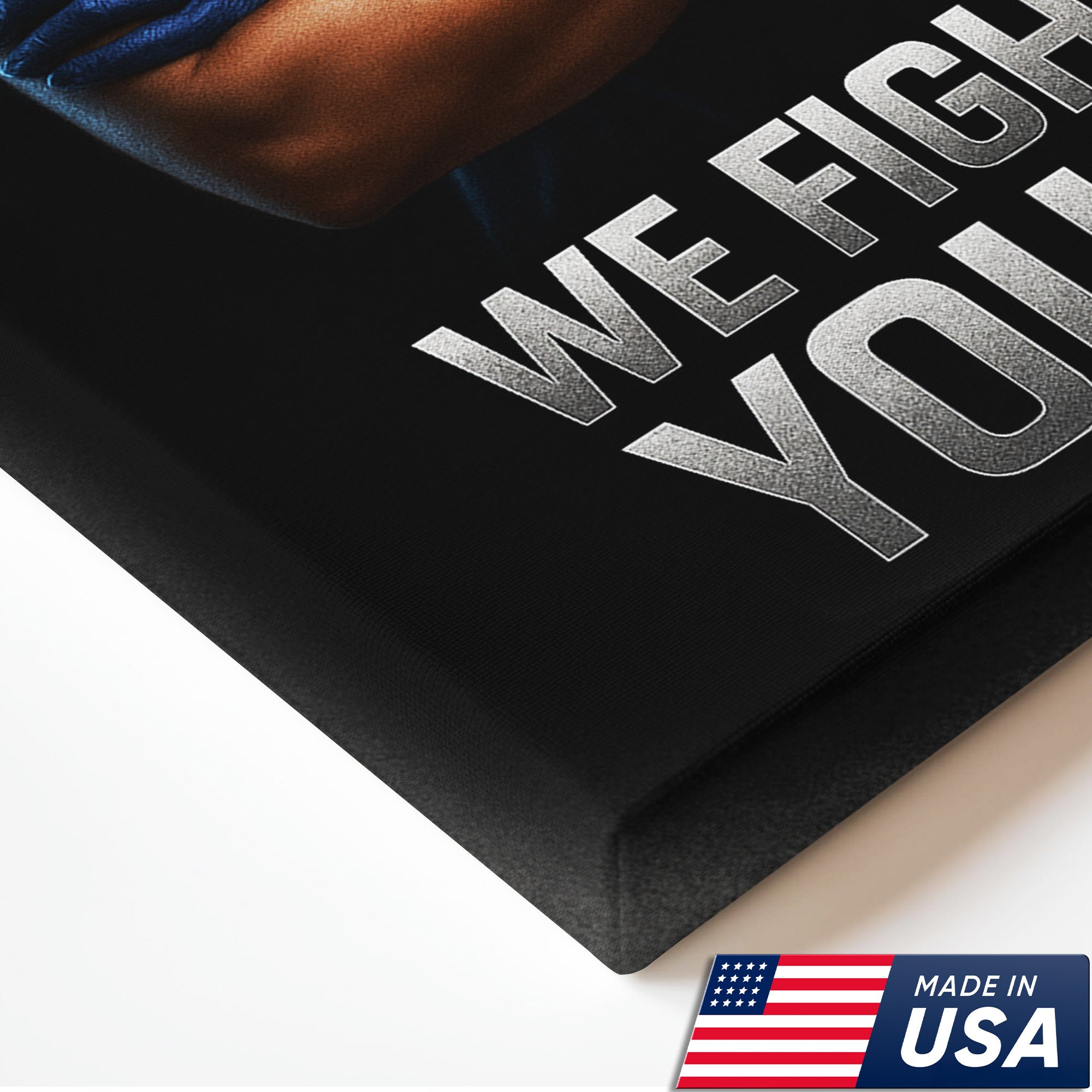 We Fight What You Fear Nurse Canvas, Motivational Gift for RN LPN CNA Healthcare Workers