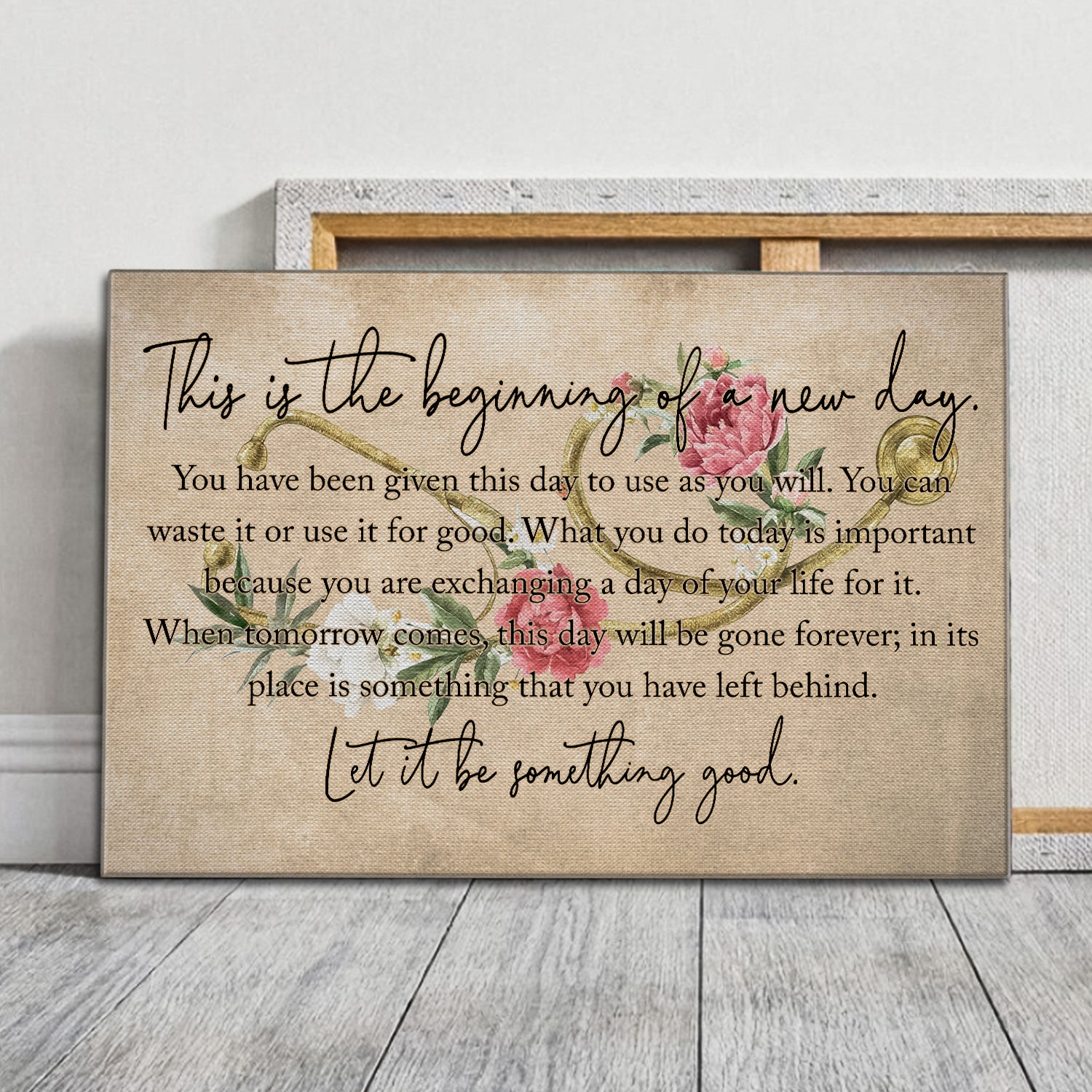 Inspirational Nurse Canvas, Let It Be Something Good Wall Art, RN LPN CNA Healthcare Workers Gift