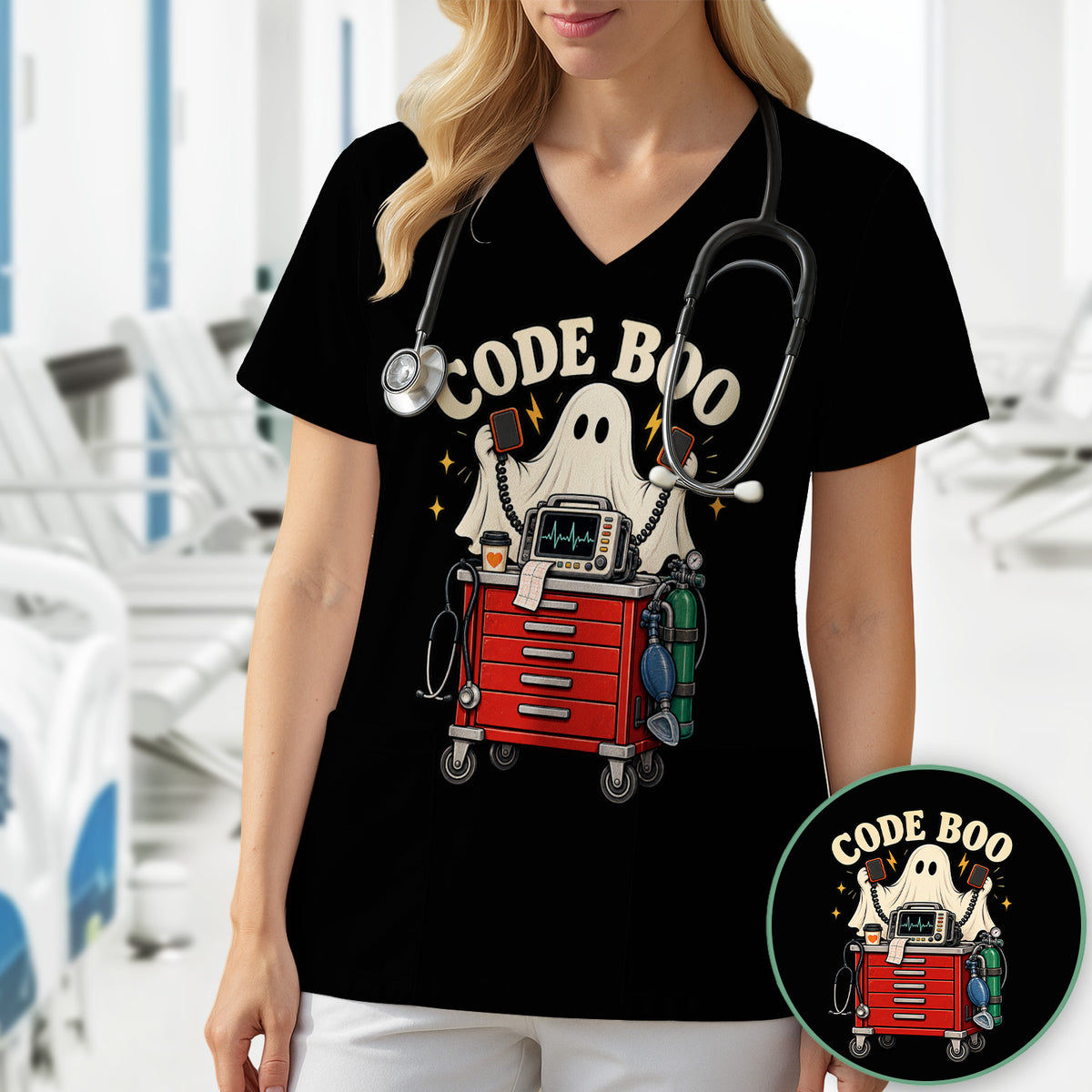 Funny Halloween Code Boo Ghost T-Shirt