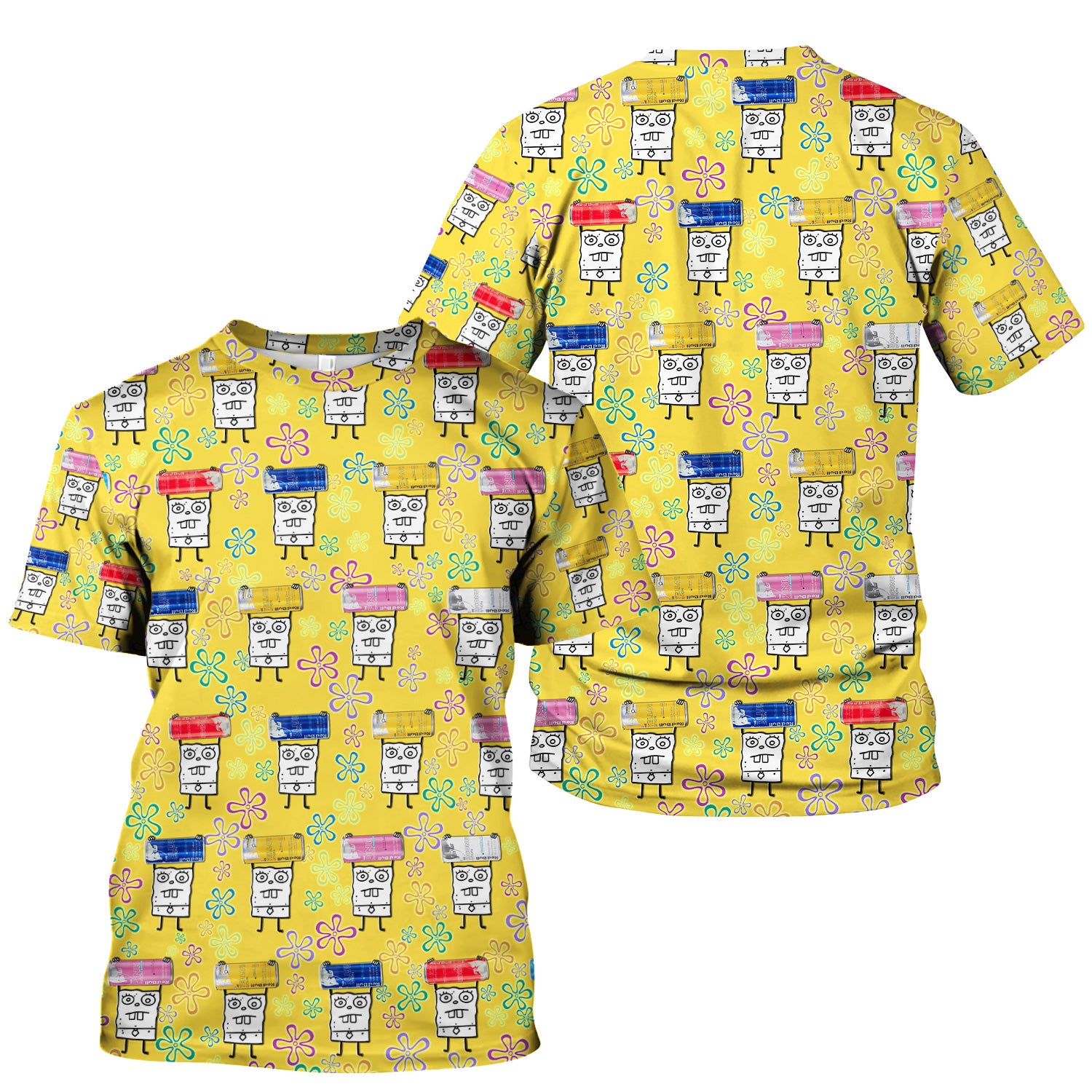 Funny Doodle Bob Energy Drink Nurse Shirt - Cute Cartoon Medical Graphic Tee - Gift for RN MD CNA RT Paramedic Phlebotomist Healthcare