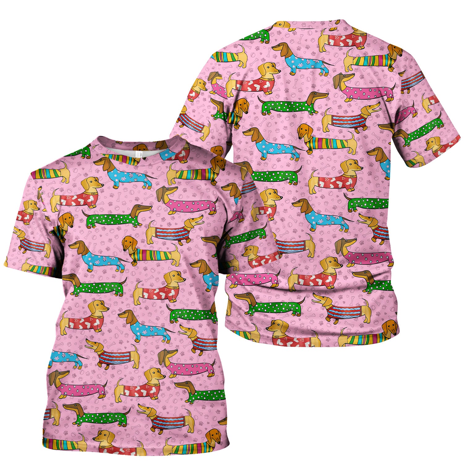 Cute Dachshund Dog Scrub for Nurse - Funny Animal Lover Top for Women - RN LPN CNA Healthcare Workers Gift