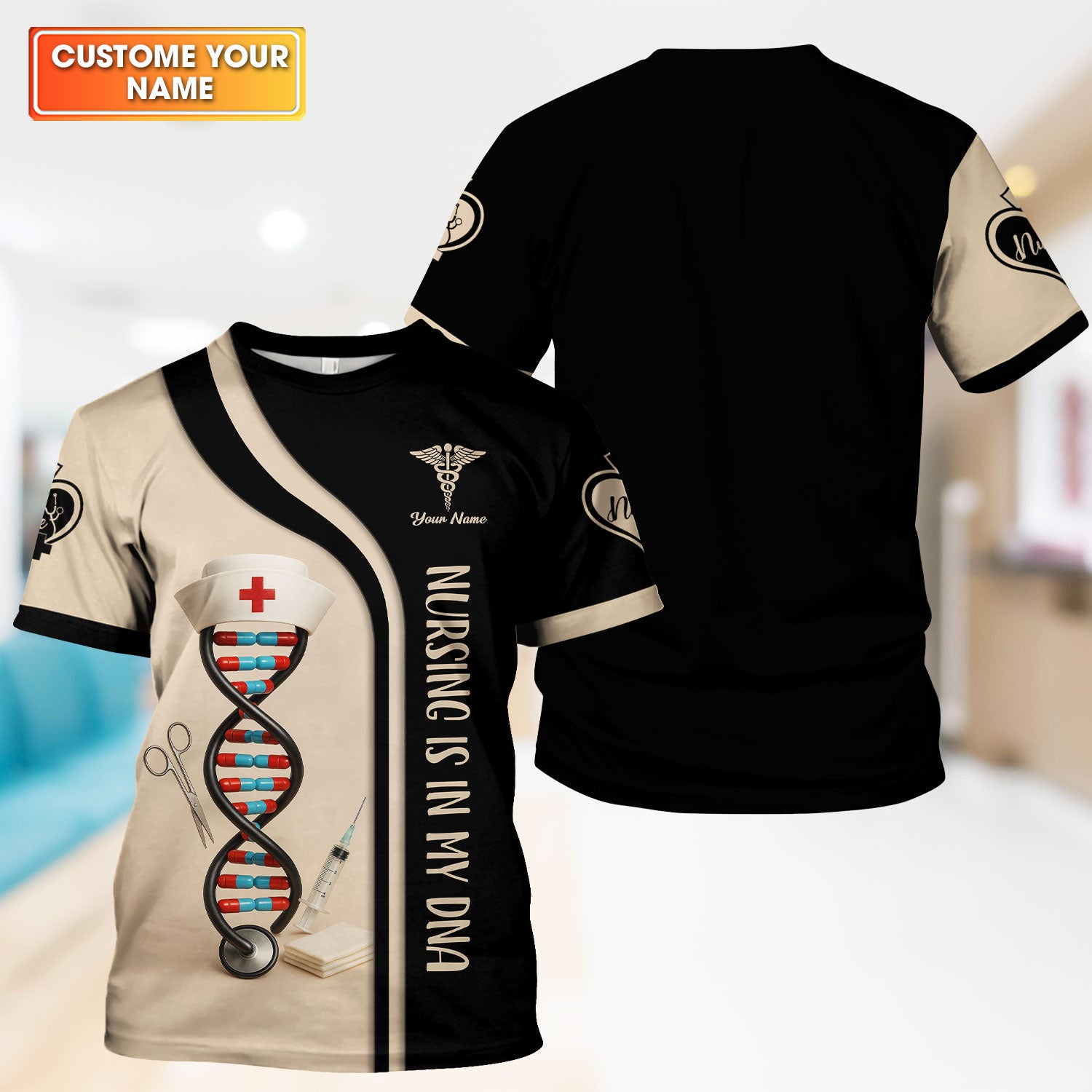 Nursing Is In My DNA - Nursing Graphic Tees for Women - Gifts For Nurses