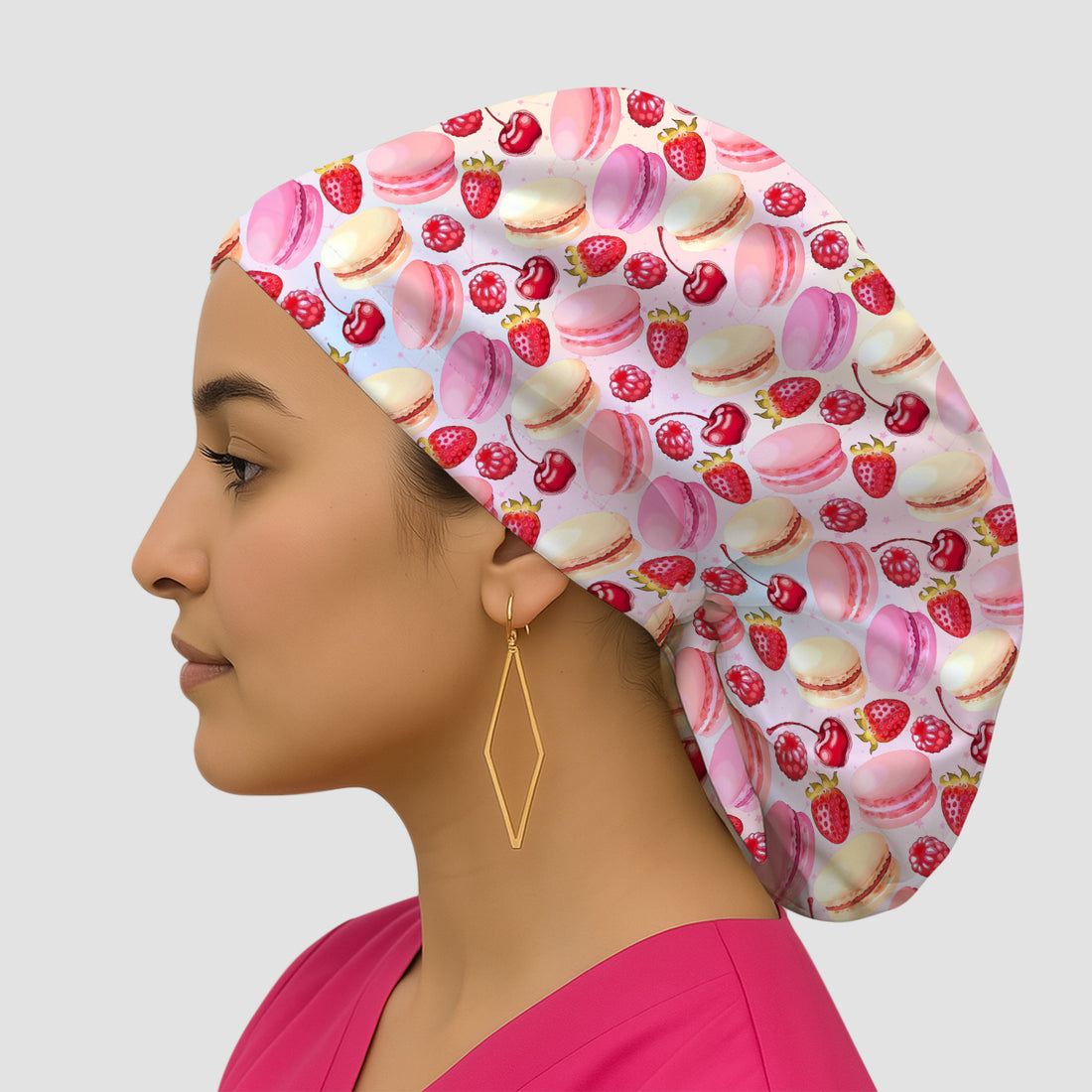 Sweet Dessert Pattern Scrub Cap, Surgical Caps for Doctors