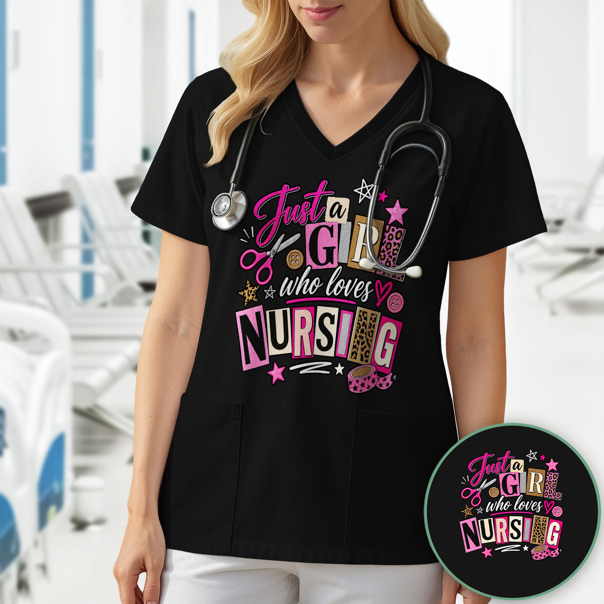 Just A Girl Who Loves Nursing T-Shirt