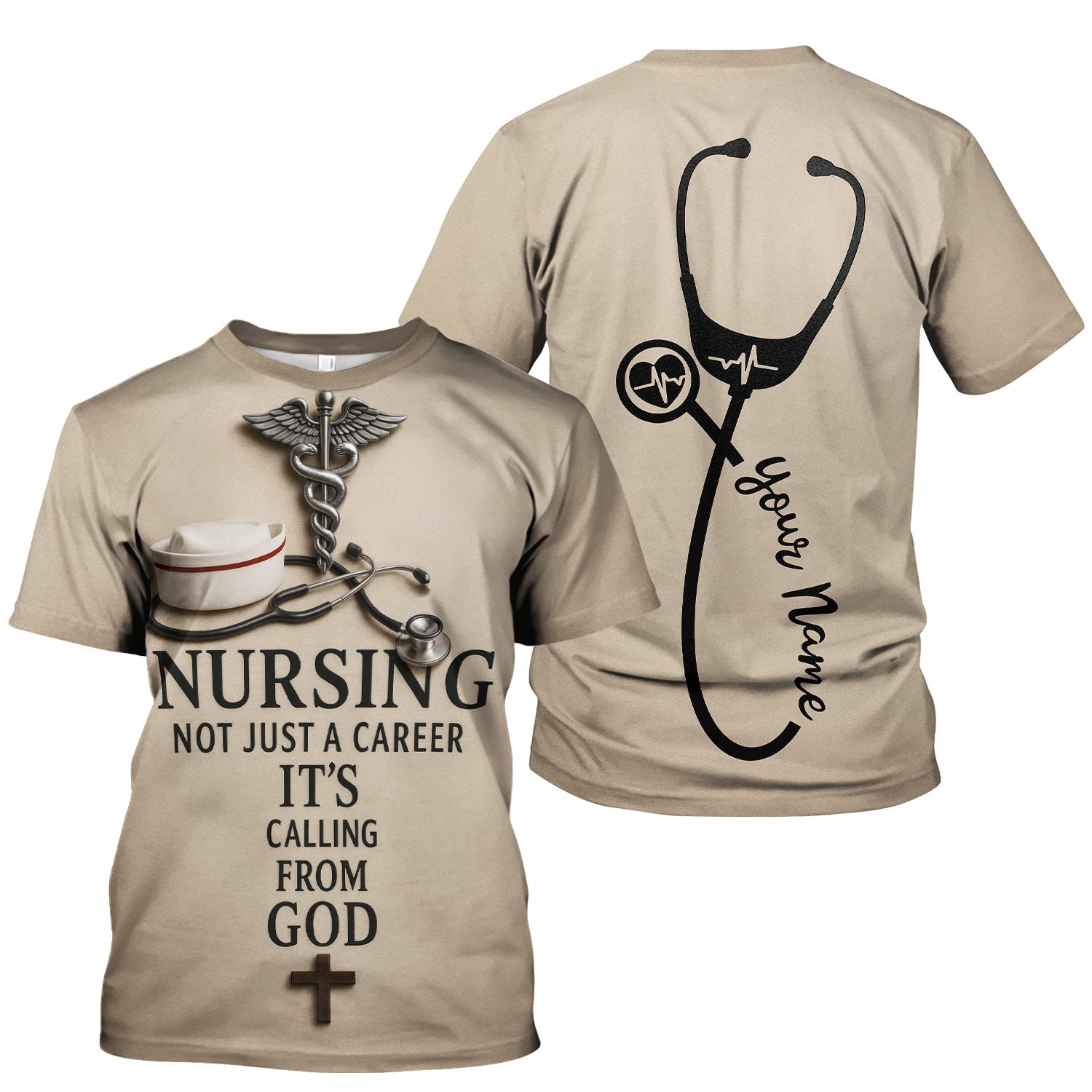 Christian Nurse Shirt - Nursing Is a Calling from God - Gift for Women RN CNA LPN